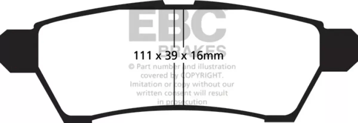 EBC Yellowstuff Rear Brake Pads fits 2013-2019 Nissan Frontier Desert Runner / 2005-2010 Nissan Frontier LE / 2005-2008 Nissan Frontier Nismo Off-Road / 2009-2023 Nissan Frontier PRO-4X