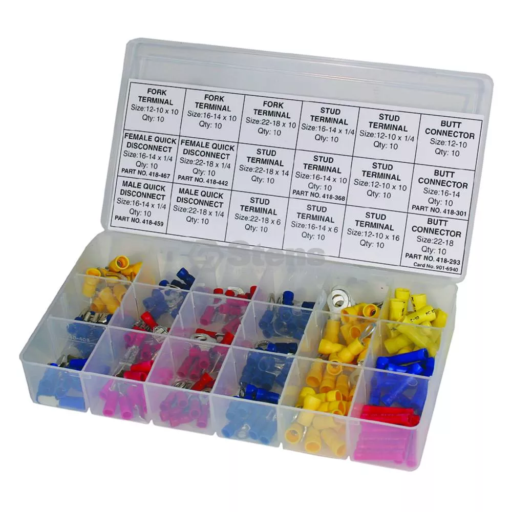 Electrical Terminals Kit – 180 Piece Kit