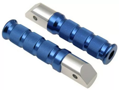Emgo Blue Anodized Aluminum Rear Footpegs (50-11263)