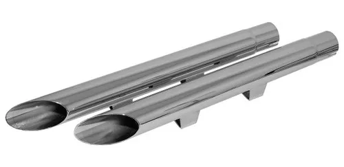 Emgo Drag Chrome Slip-On Mufflers (80-75110)