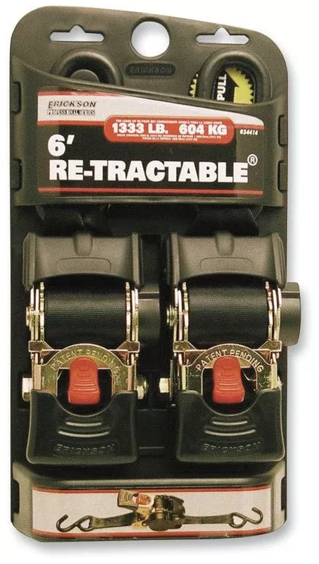 Erickson 2″X6′ 4000lb Retractable Tie-Down 2 Pack