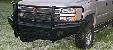 Fab Fours CH05-S1360-1 Black Steel Front Ranch Bumper with Grill Guard