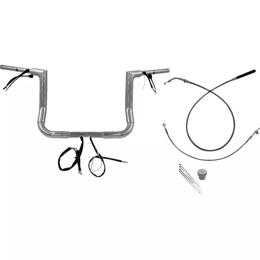 Fat Baggers EZ Install 1-1/2" Flat Top Handlebar Kit Harley 23-24 FLHX