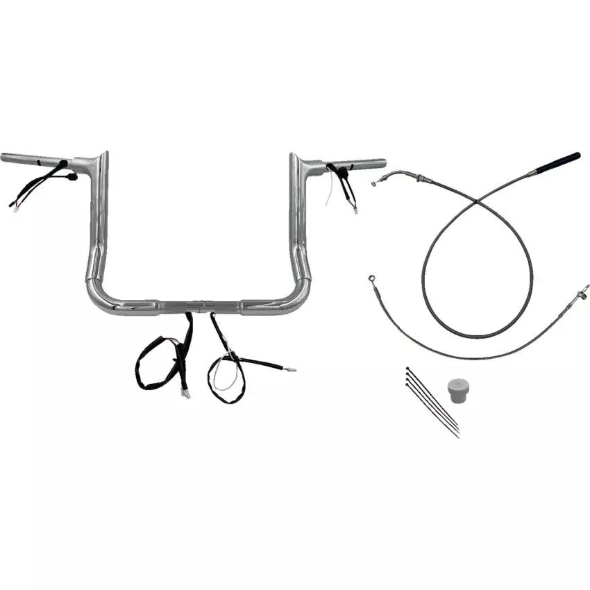 Fat Baggers EZ Install 1″ Pointed Top Handlebar Kit Harley 23-24 FL