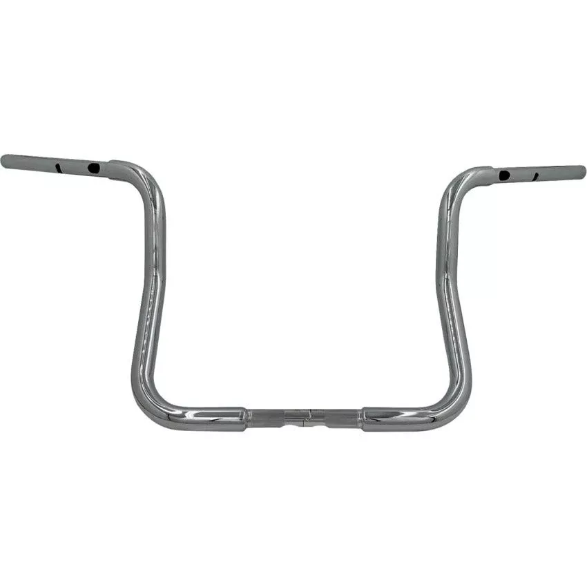 FBI 13" Reduced Reach 1-1/4" EZ Install Round Top Bars Harley
