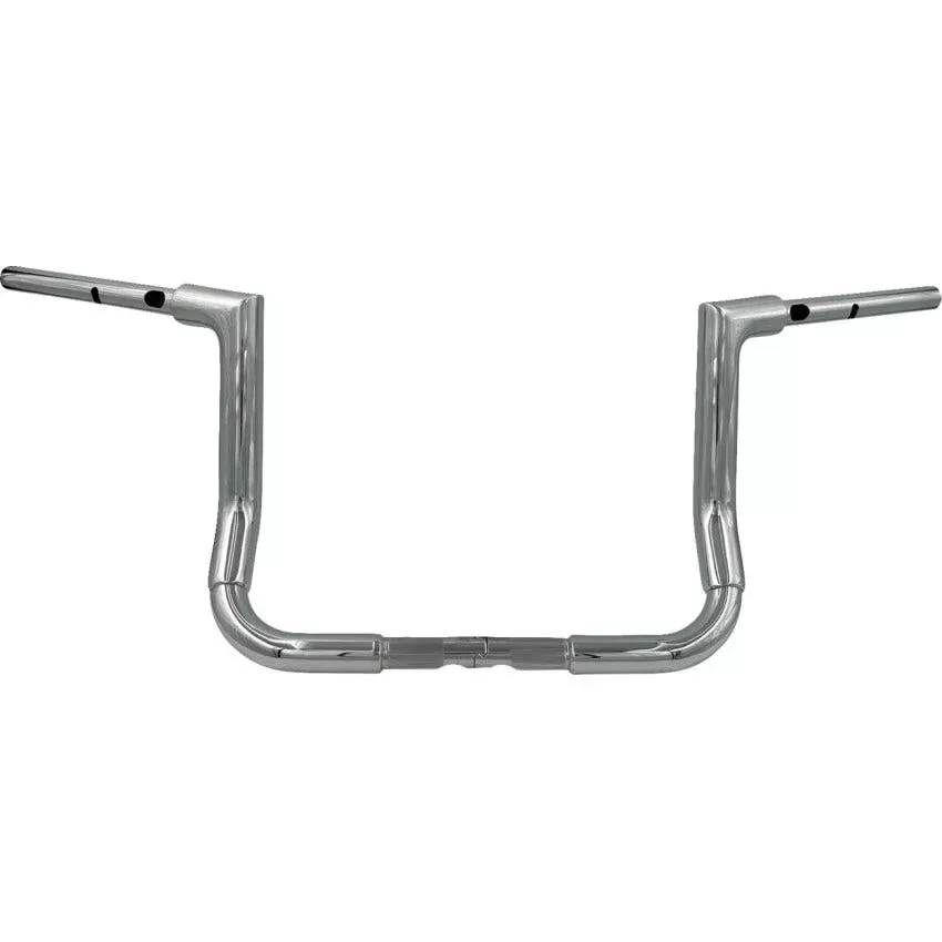 FBI Inc Chrome 1-1/2″ EZ Install Flat Top 12″ Handlebar for 23.5-24 FLHX