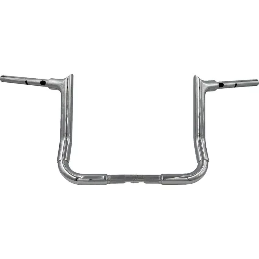 FBI Inc Chrome 1-1/2" EZ Install Pointed Top 12" Handlebar for 23.5-24 FLHX