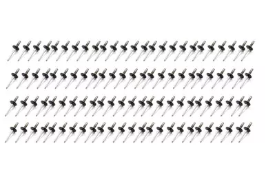 Fivestar Lrg Hd Rivet Black Multi -grip 100pk 814B-100L