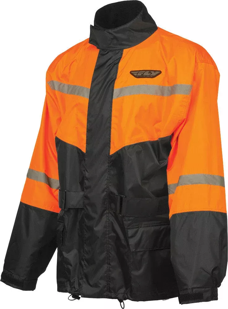 Fly Racing 2-Piece Rain Suit Black/Orange 5x 479-80195X