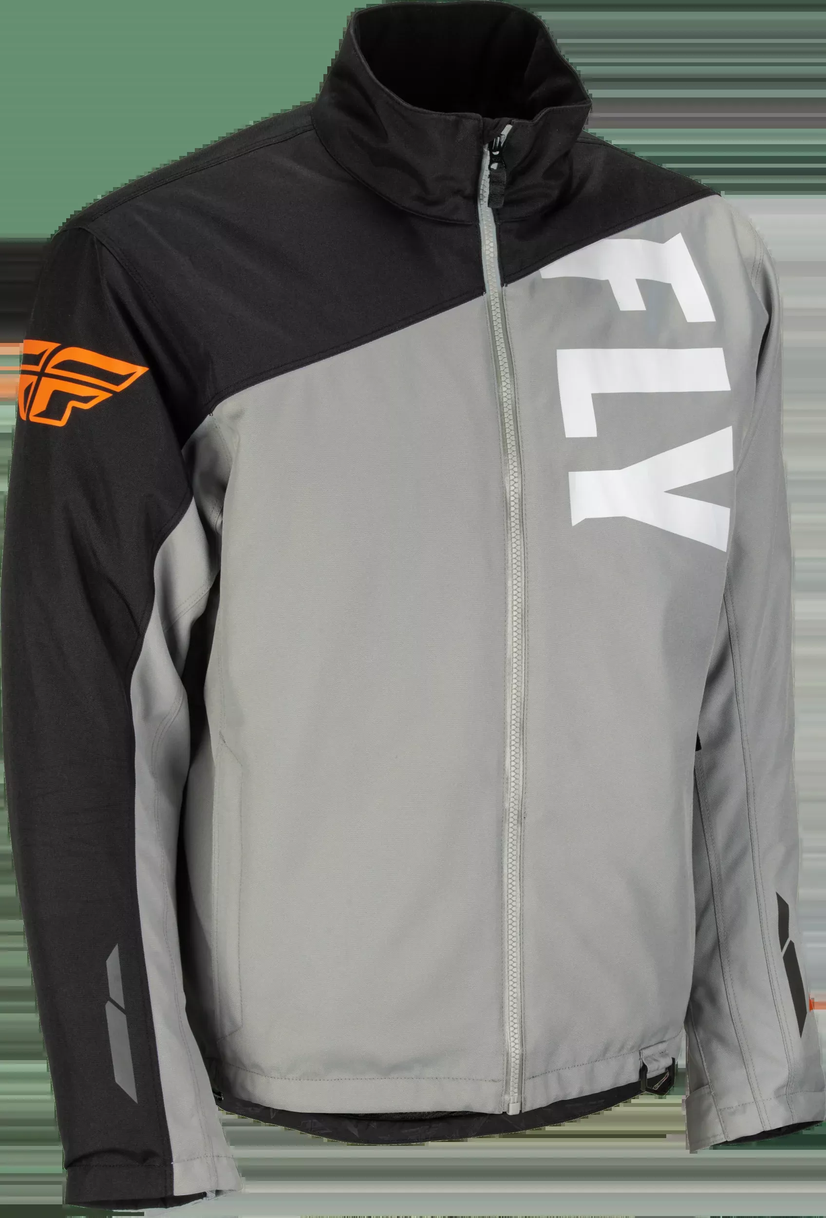Fly Racing Aurora Jacket Grey/Black/Orange Md 470-4123M