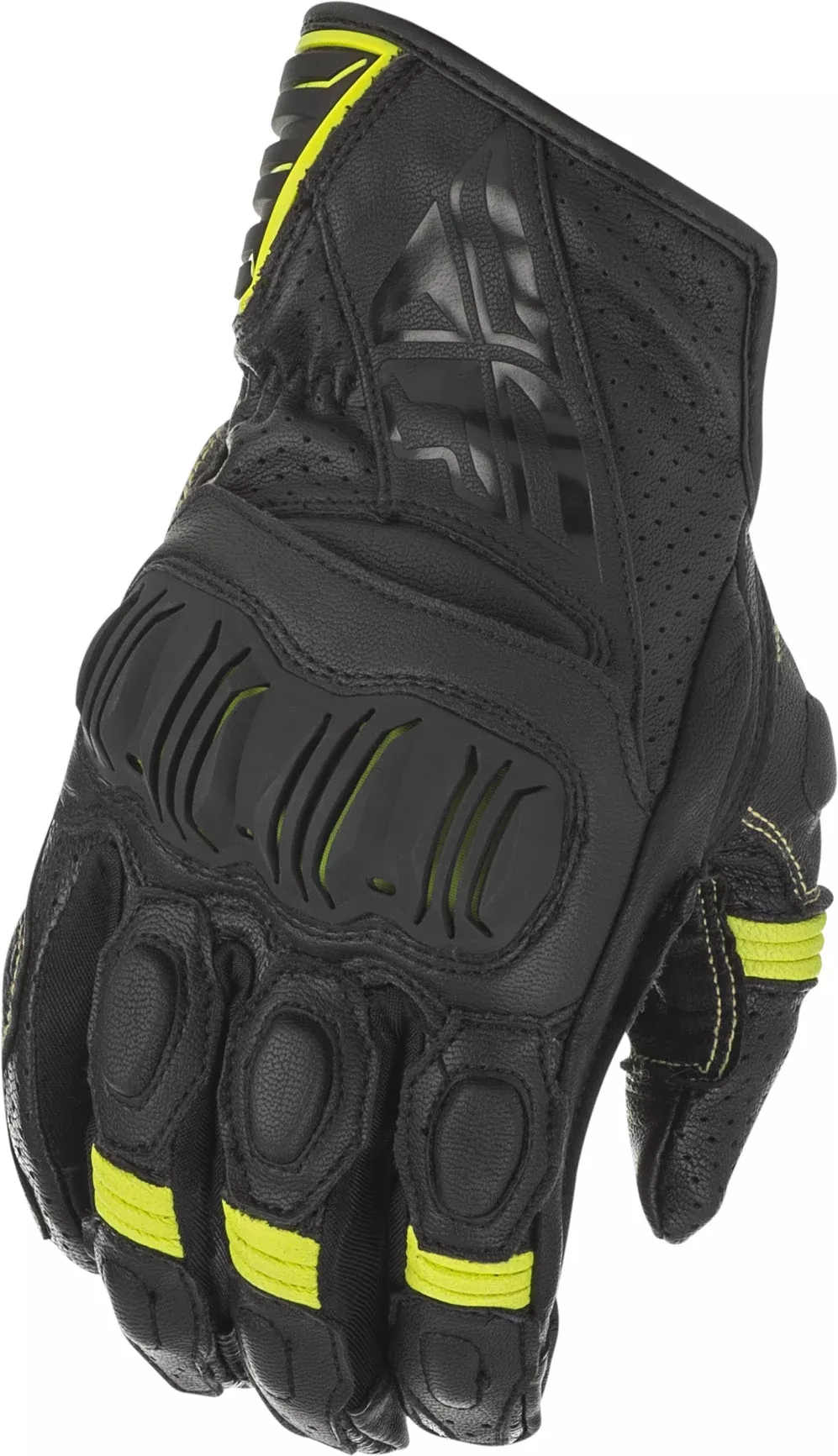 Fly Racing Brawler Gloves Black/Hi-Vis 2x 476-20912X