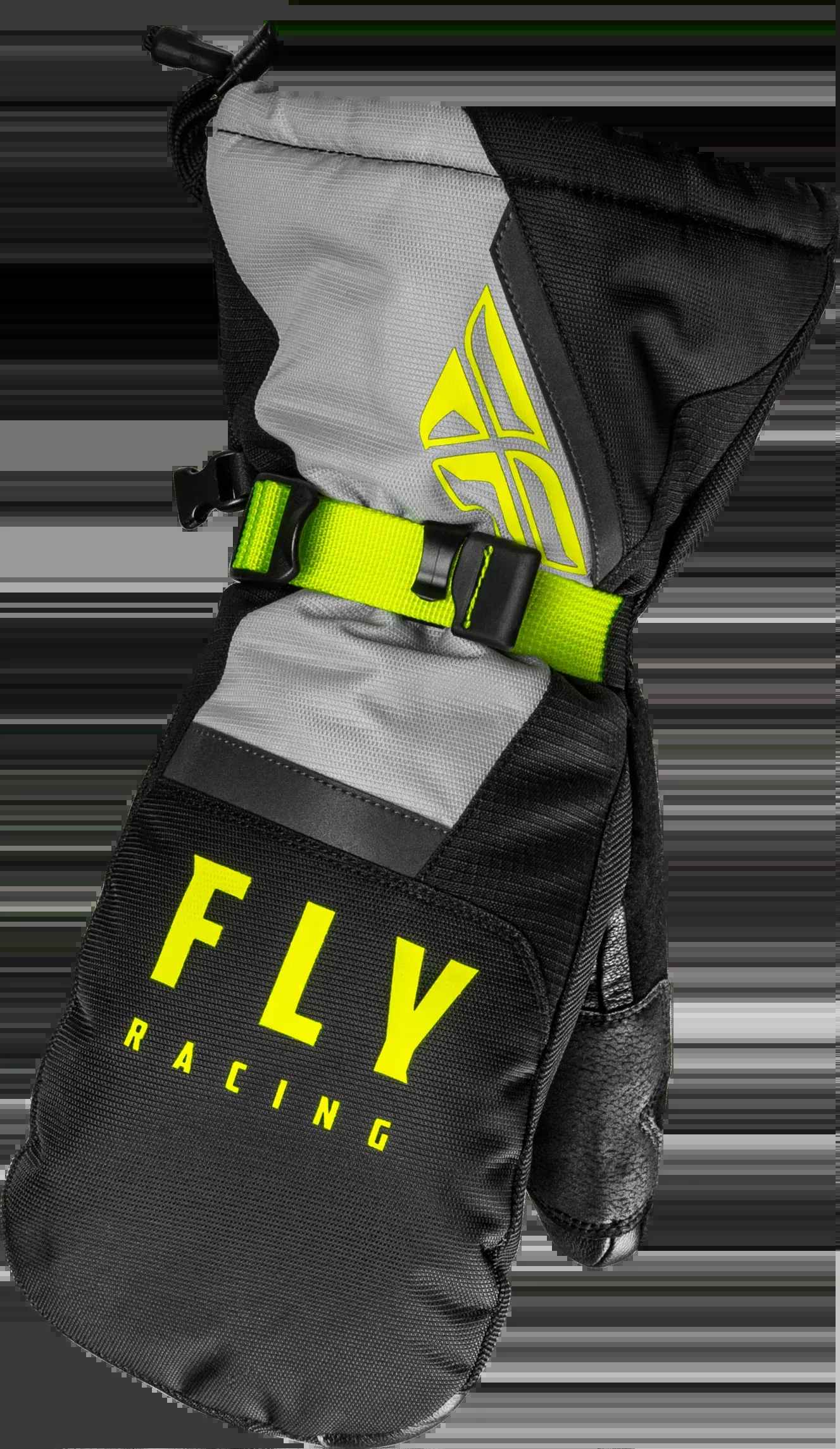 Fly Racing Cascade Mittens Black/Grey/Hi-Vis Sm 363-3931S