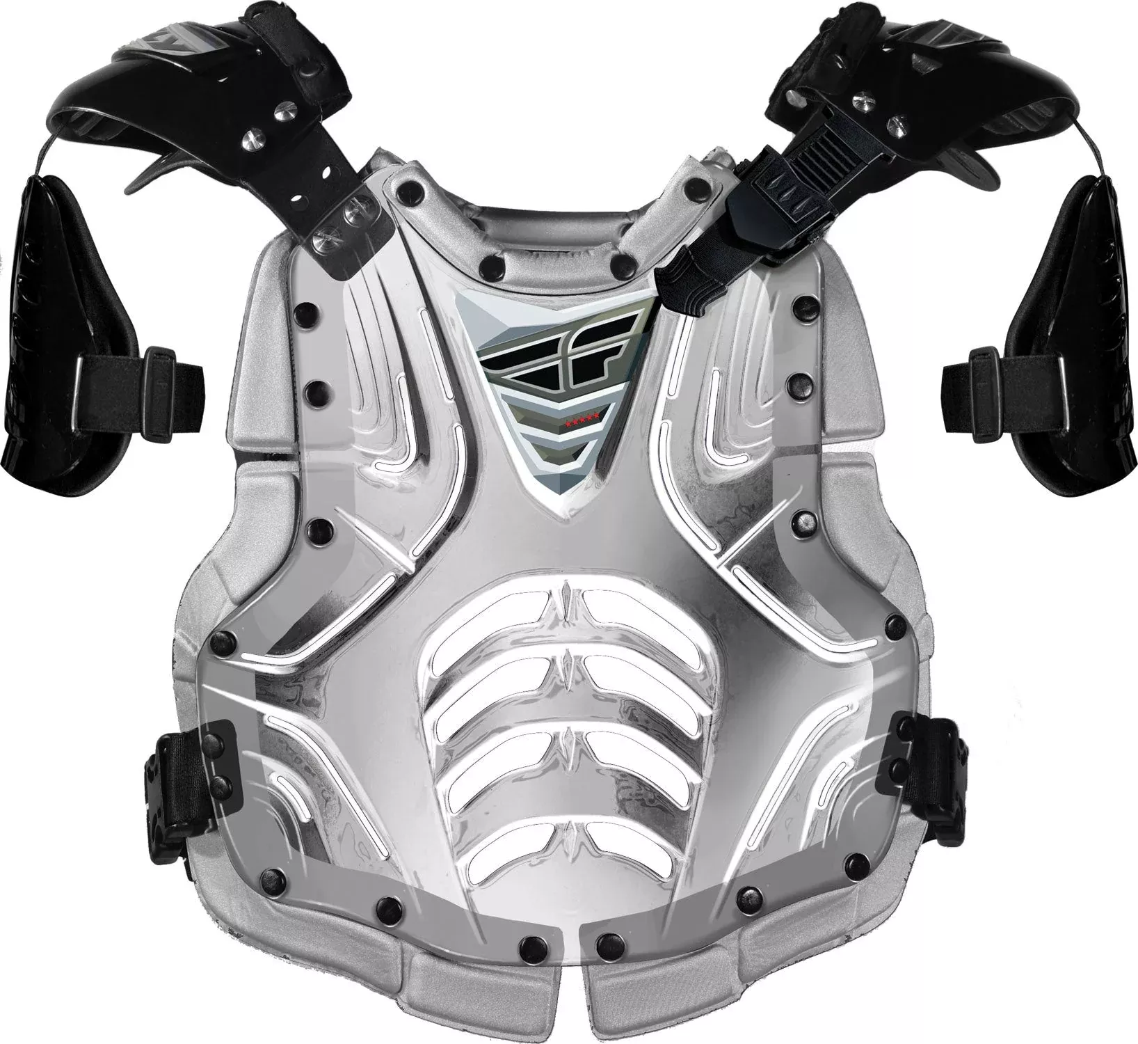 Fly Racing Convertible Ii Roost Guard Clear/Silver Junior 36-16083J