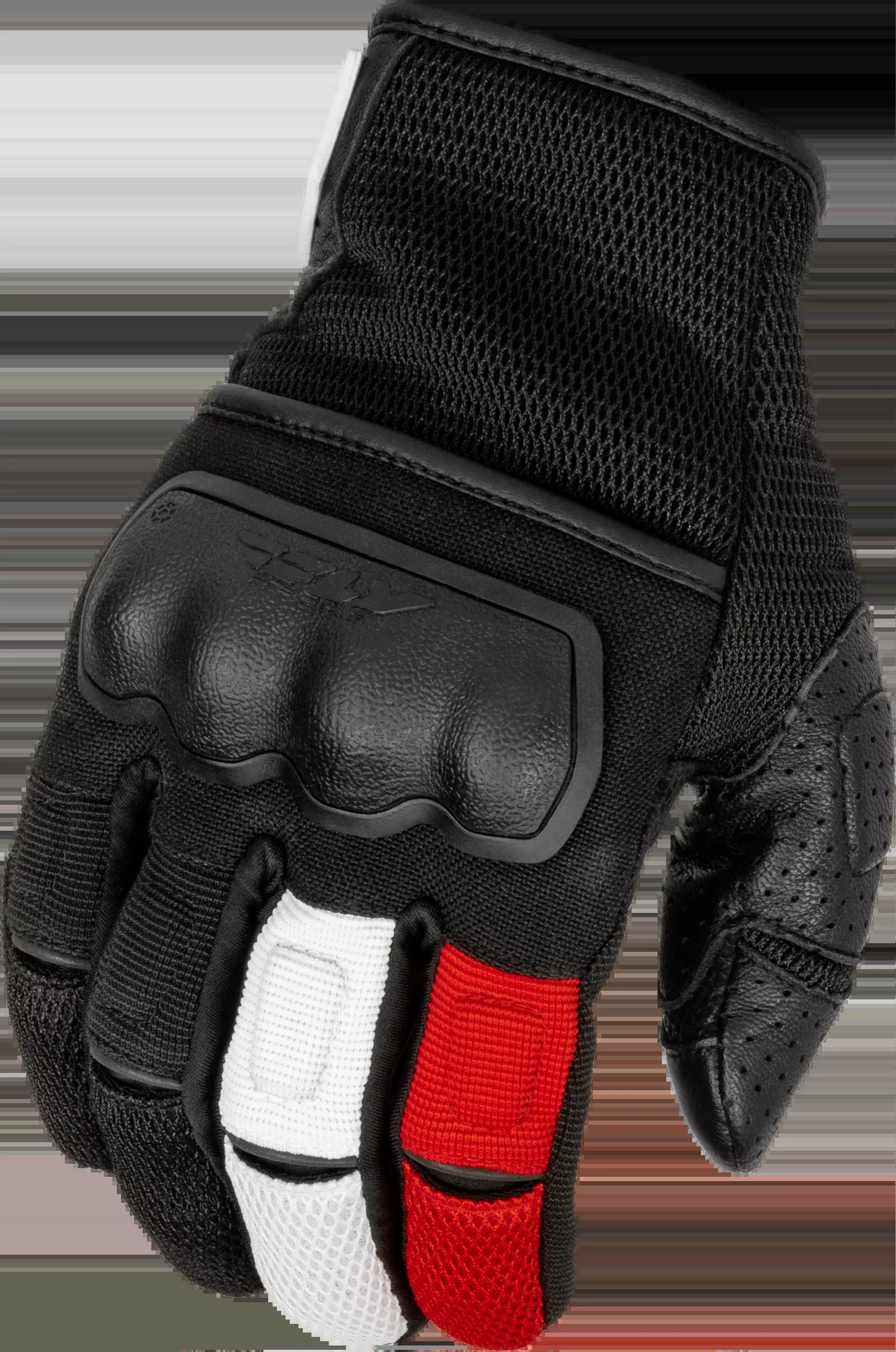 Fly Racing Coolpro Force Gloves Black/White/Red 3x 476-41273X