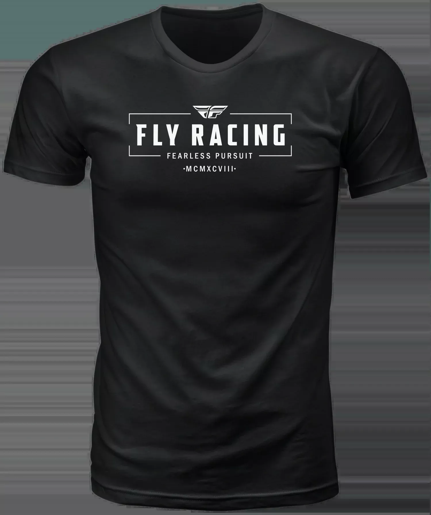Fly Racing Fly Motto Tee Black Sm 352-0060S