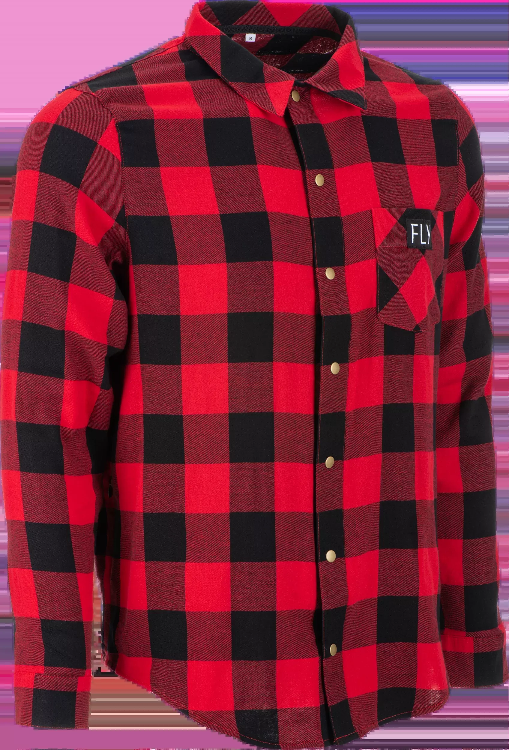 Fly Racing Fly Tek Flannel Red/Black Lg 354-6392L