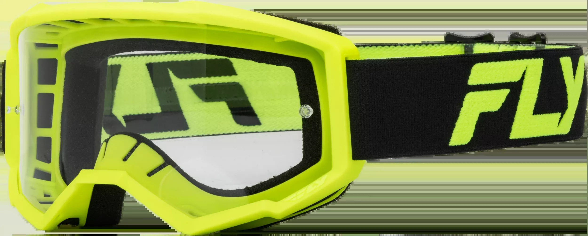 Fly Racing Focus Goggle Black/Hi-Vis W/ Clear Lens 37-51150