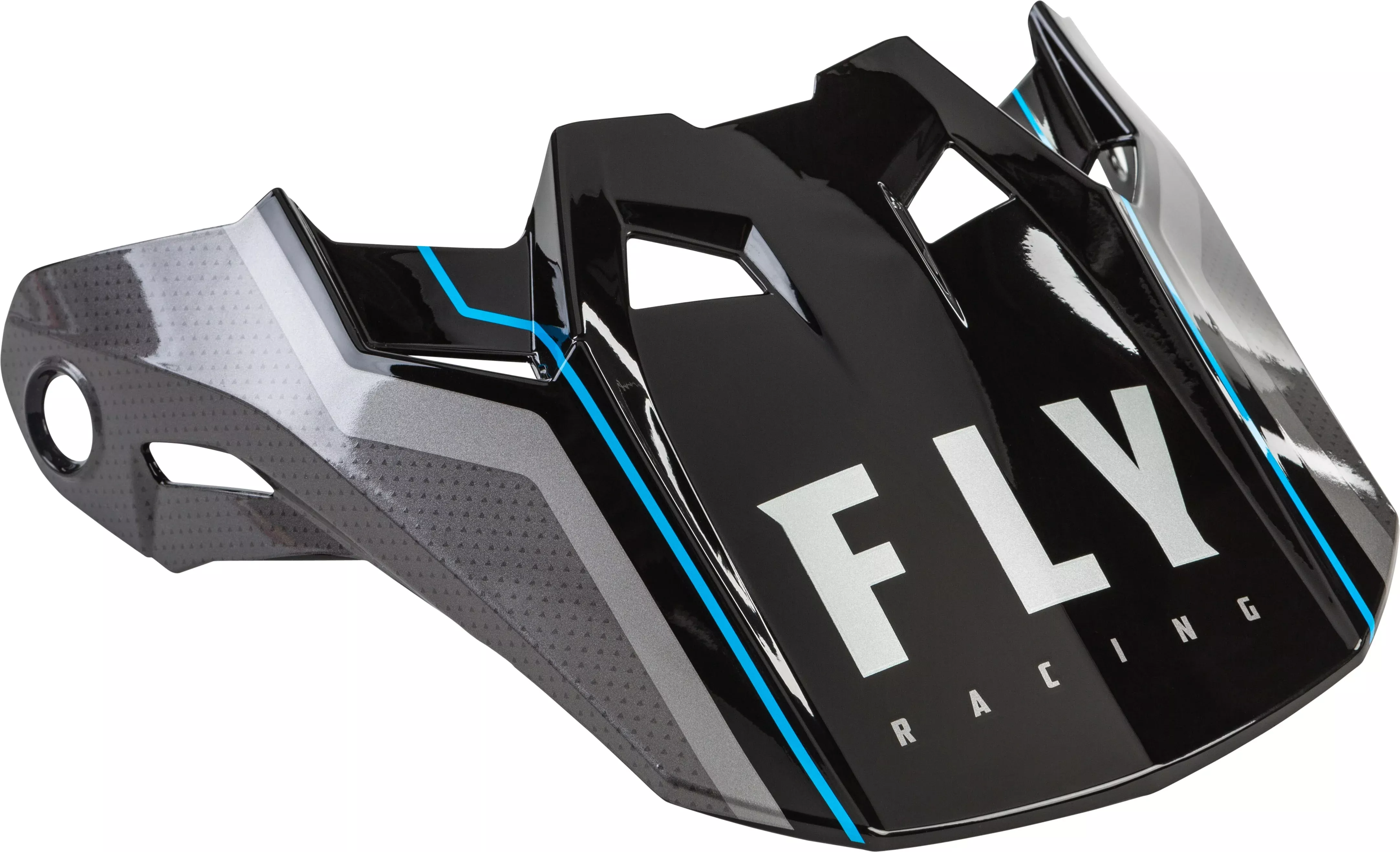 Fly Racing Formula Carbon Axon Helmet Visor Black/Grey/Blue Xl-2x 73-4724L