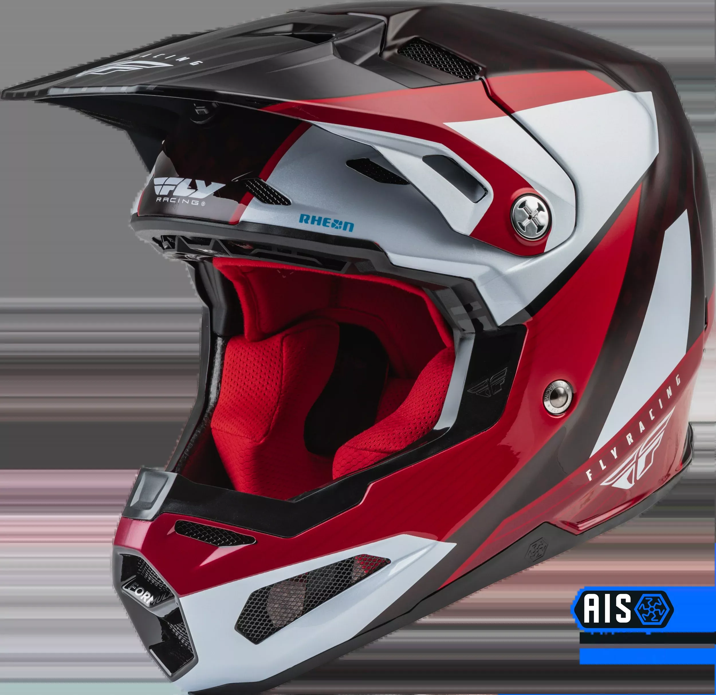 Fly Racing Formula Carbon Prime Helmet Red/White/Red Carbon 2x 73-44322X
