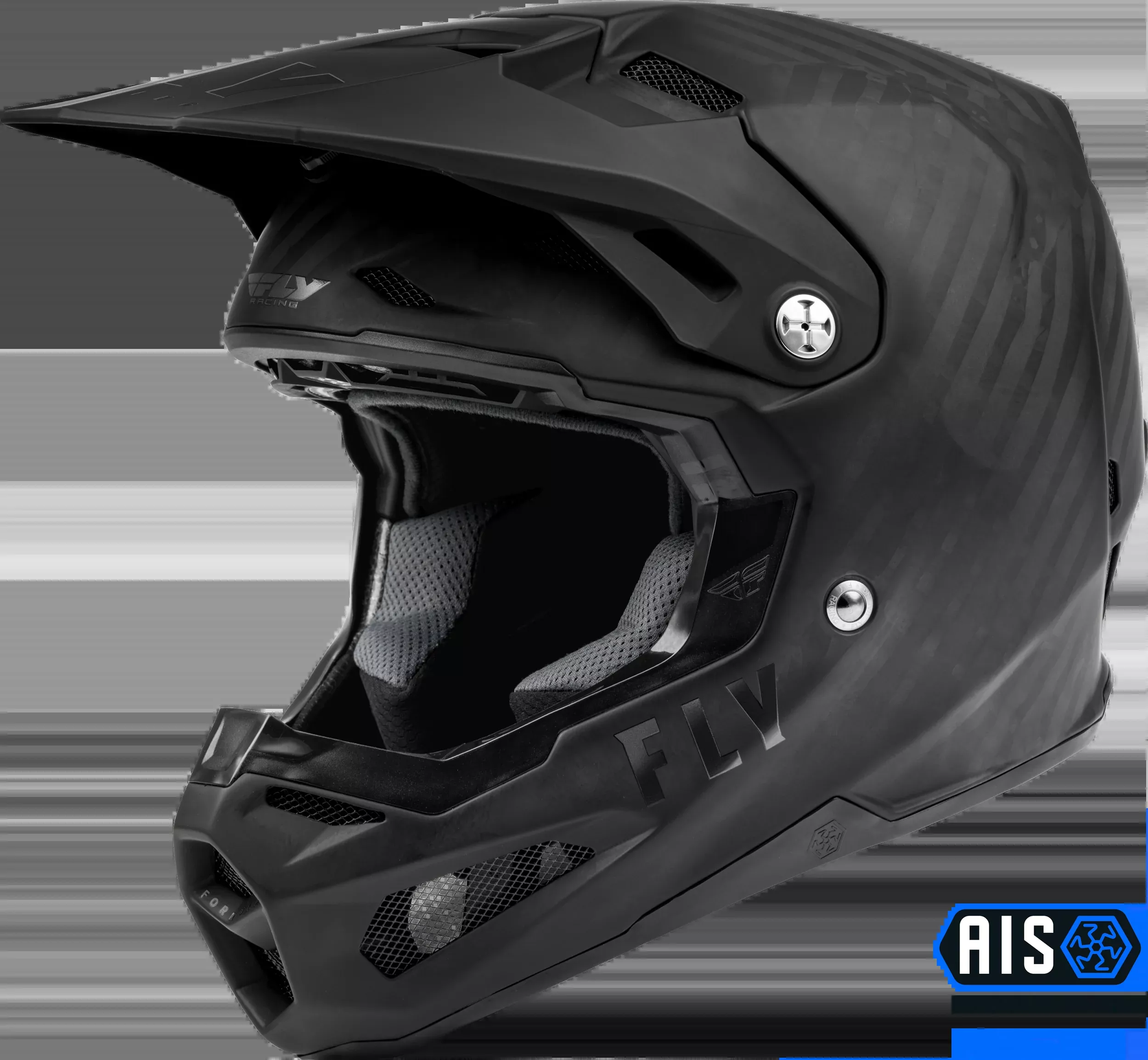 Fly Racing Formula Carbon Solid Helmet Matte Black Carbon Lg 73-4429L