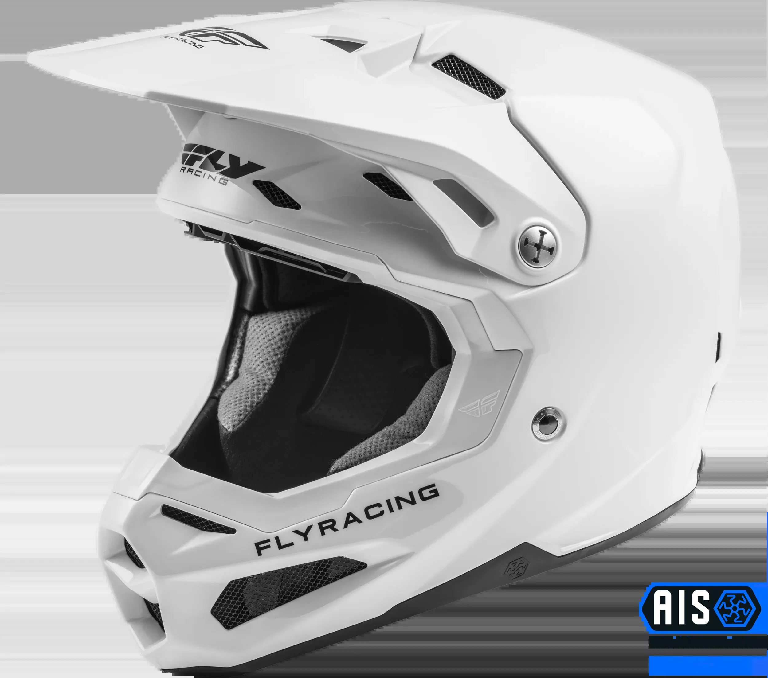 Fly Racing Formula Carbon Solid Helmet White Lg 73-4401L