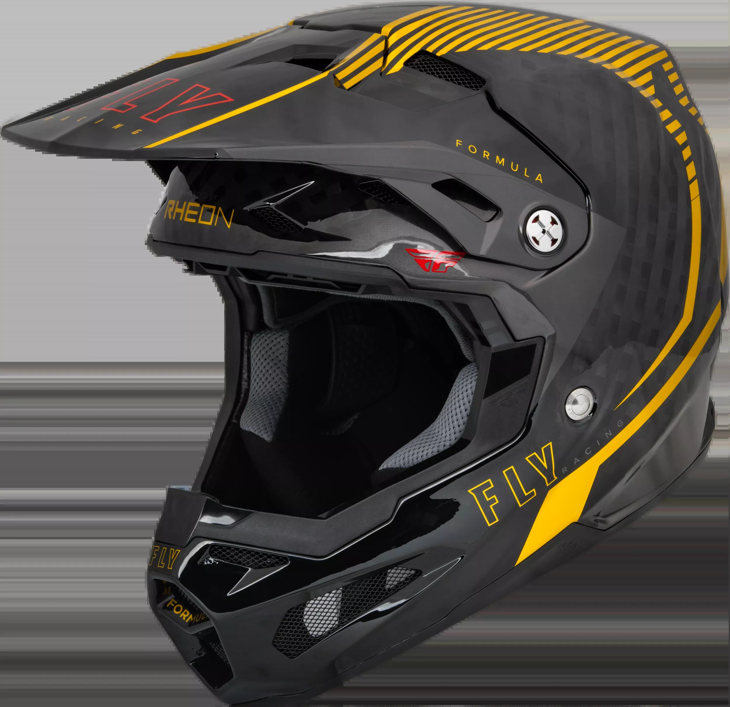 Fly Racing Formula Carbon Tracer Helmet Gold/Black Lg 73-4441L