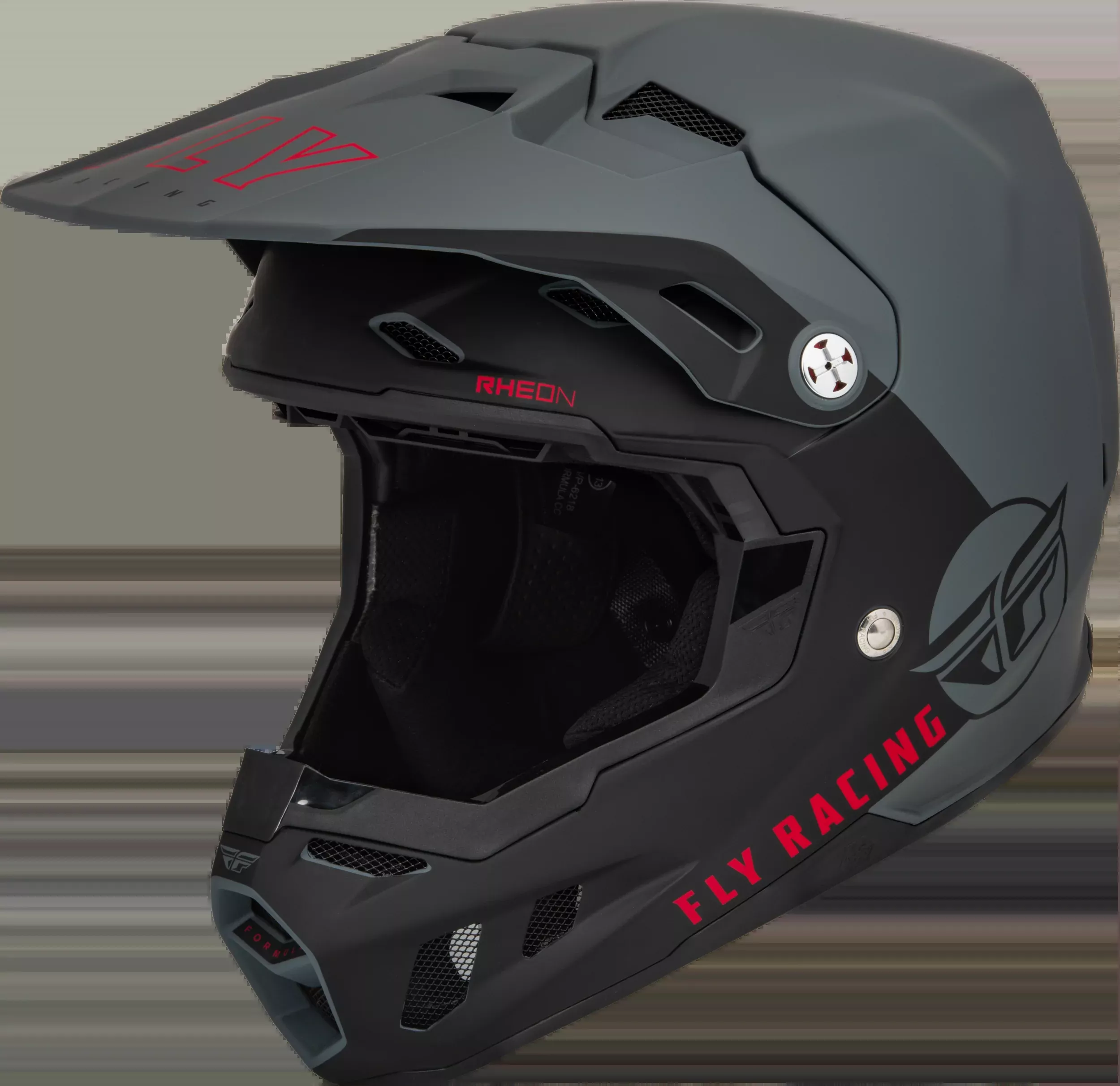 Fly Racing Formula Cc Centrum Helmet Matte Grey/Black 2x 73-43212X