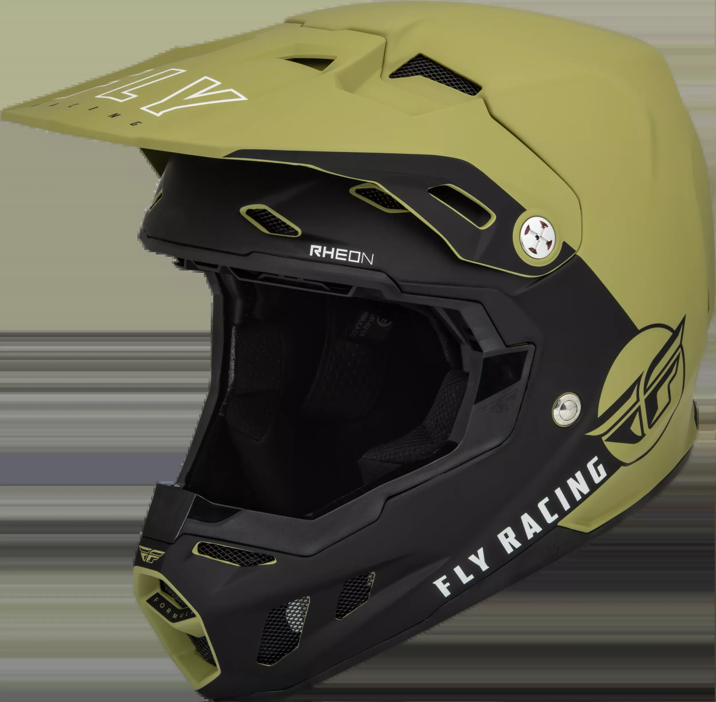 Fly Racing Formula Cc Centrum Helmet Matte Olive Green/Black Lg 73-4324L