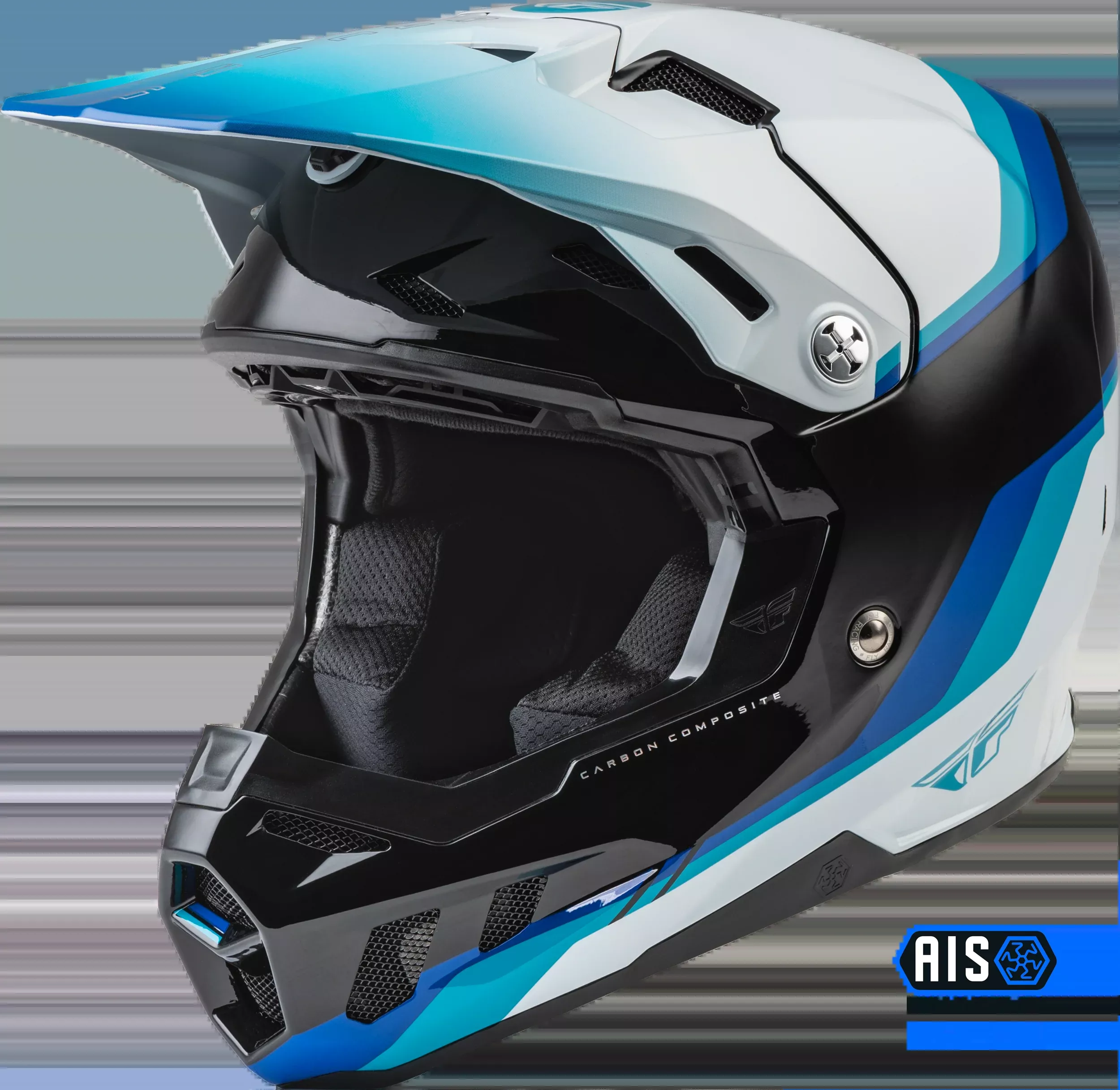 Fly Racing Formula Cc Driver Helmet Black/Blue/White Md 73-4310M