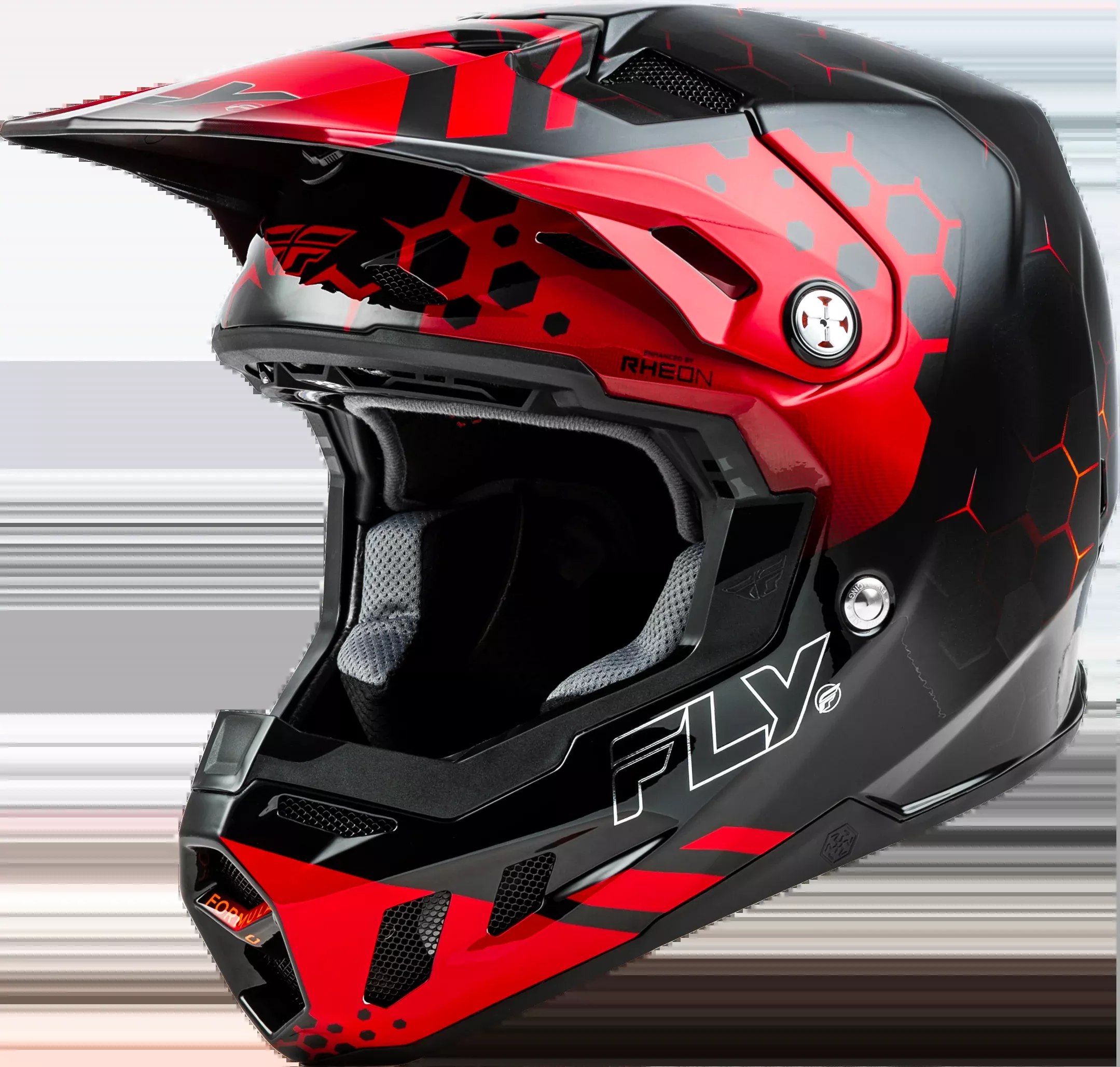 Fly Racing Formula Cc Tektonic Helmet Black/Red/Orange Xl 73-4331X