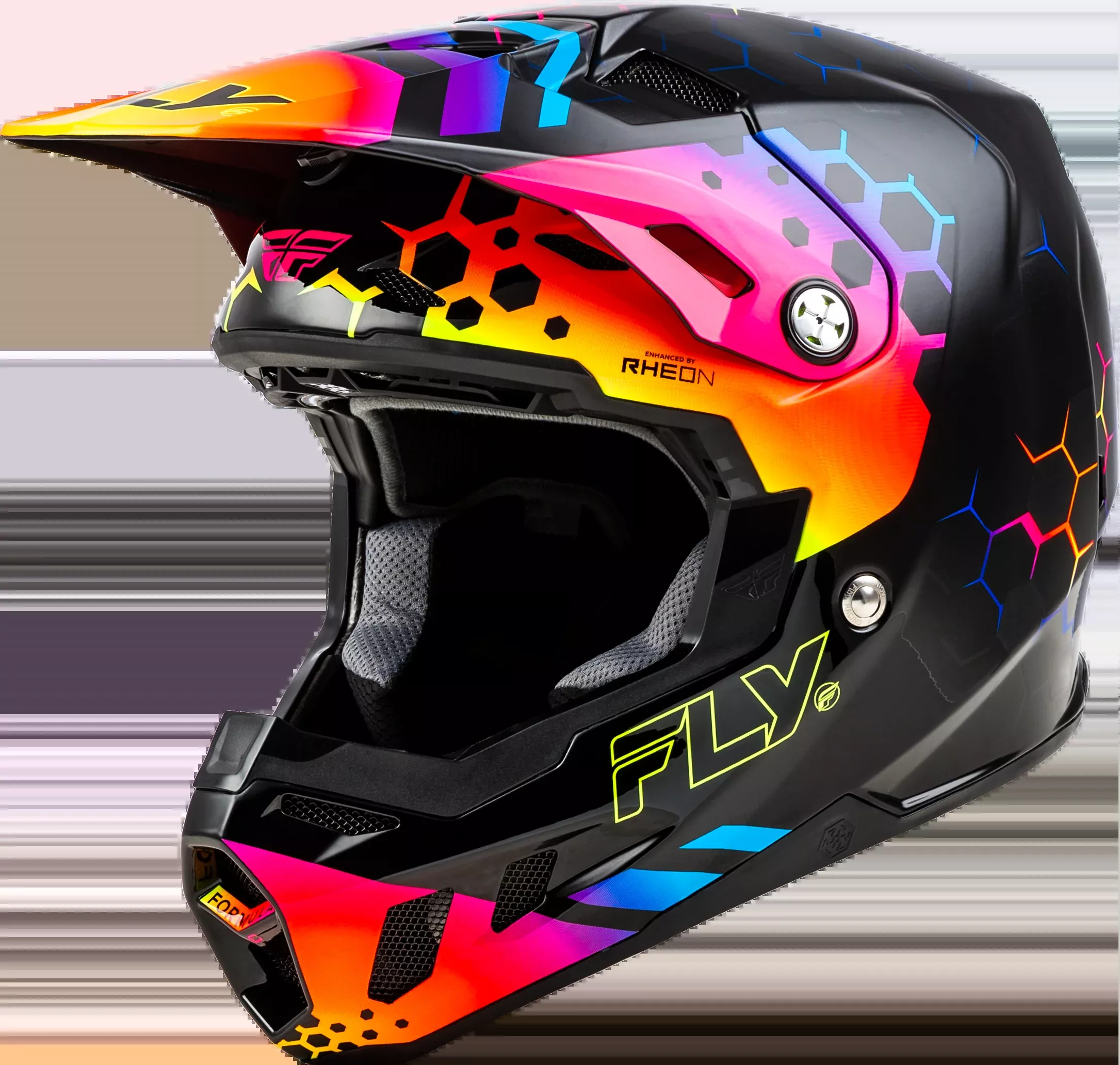 Fly Racing Formula Cc Tektonic Helmet Black/Sunset Sm 73-4332S