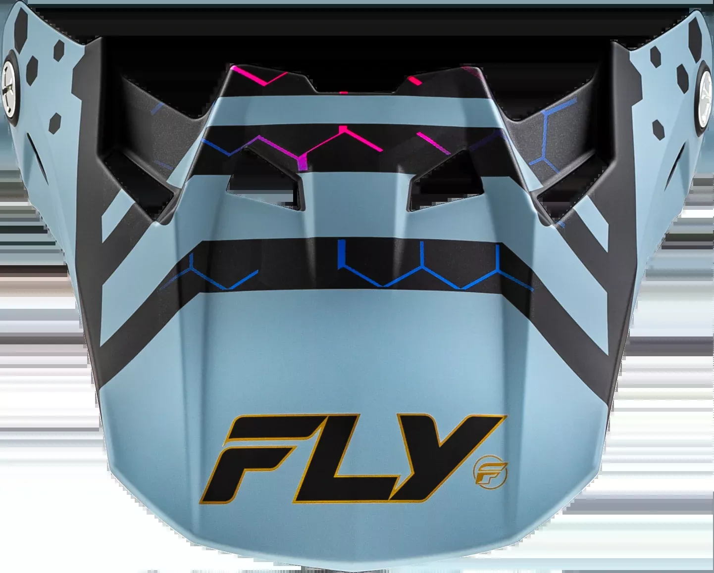 Fly Racing Formula Cc Tektonic Visor Matte Blk/Slate/Blu Yl/Sm 73-4343