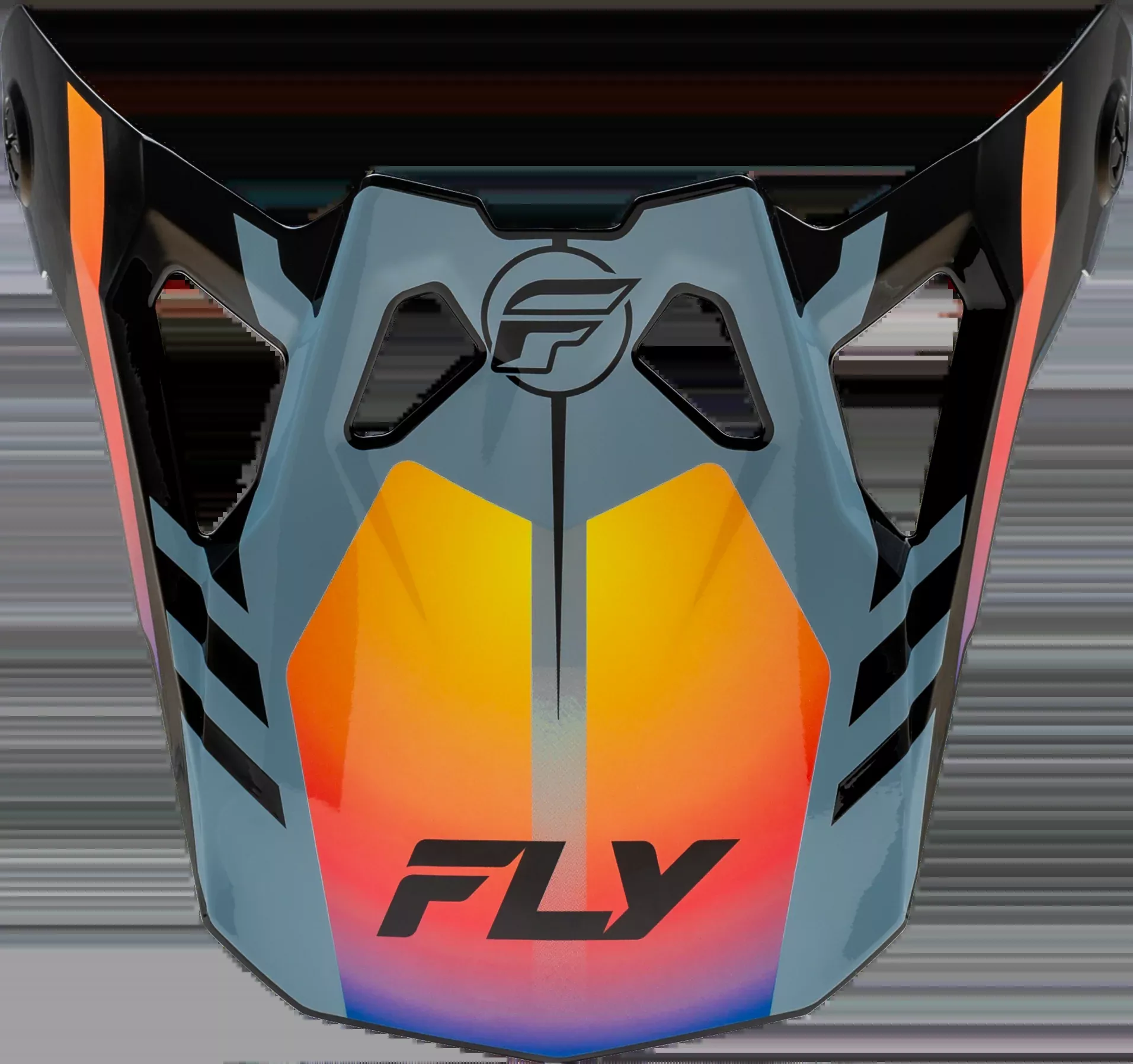 Fly Racing Formula Cp Krypton Visor Grey/Black/Electric Fade M-2x 73-0047