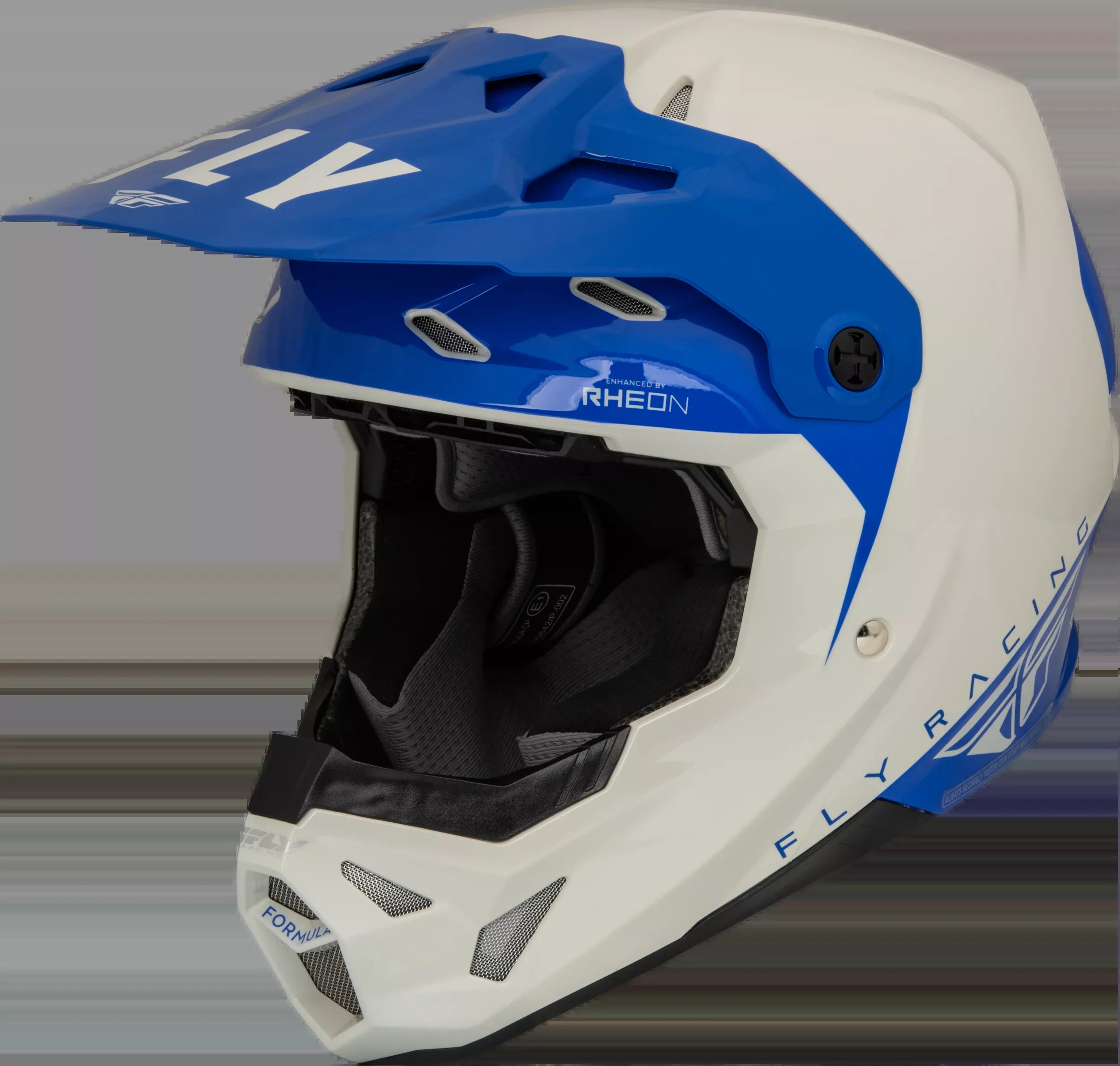 Fly Racing Formula Cp Slant Helmet Grey/Blue Xs 73-0032XS
