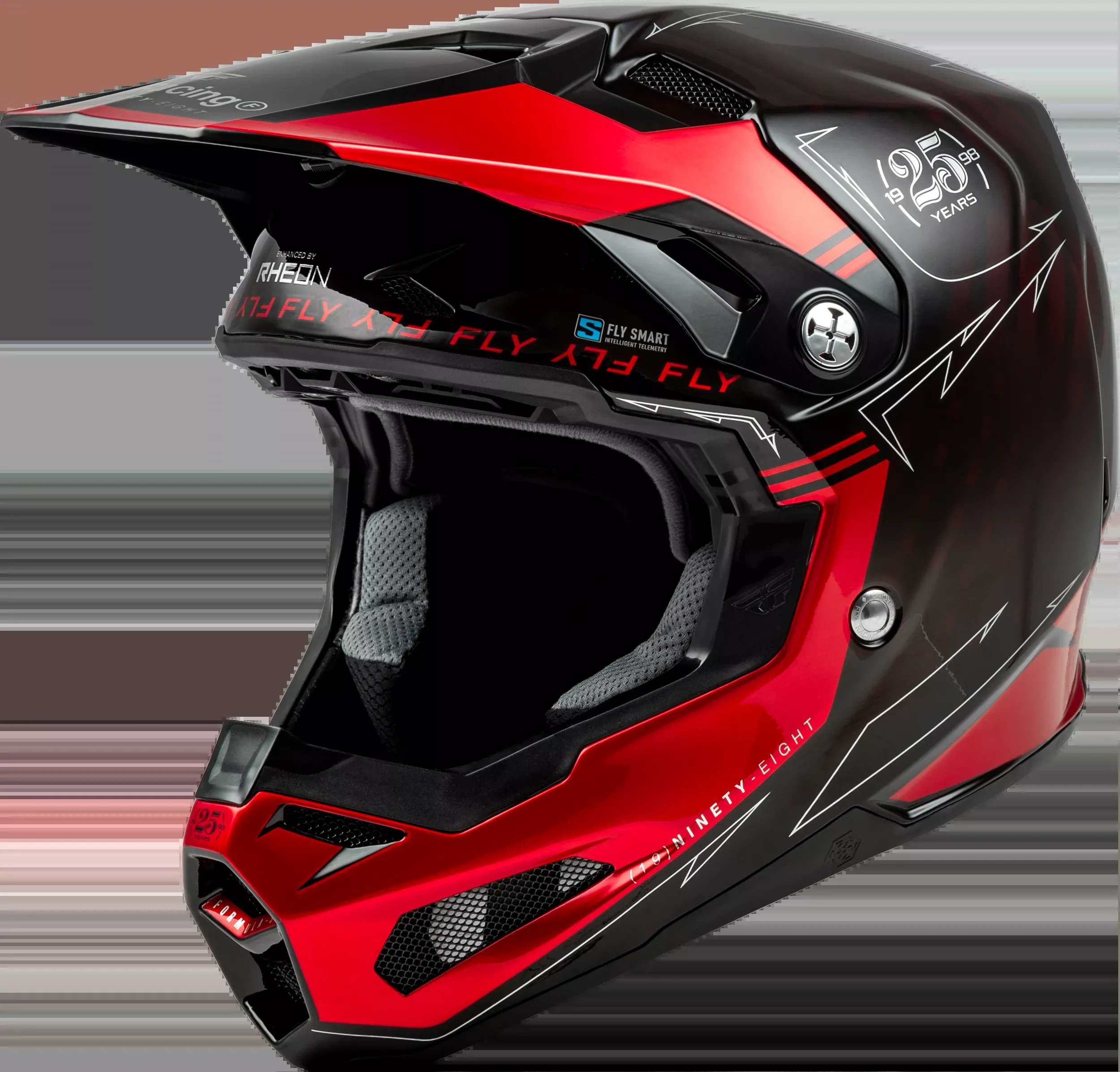 Fly Racing Formula S Carbon Legacy Helmet Red Carbon/Black Lg 73-4447L
