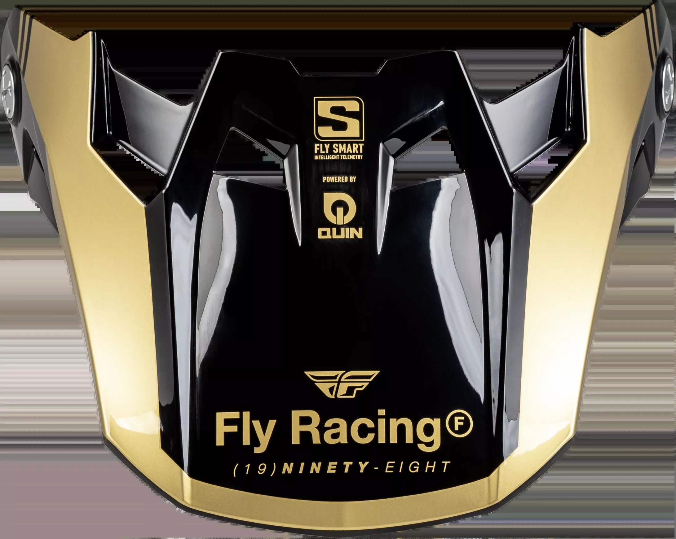 Fly Racing Formula S Carbon Legacy Visor Black/Gold Md/Lg 73-4453