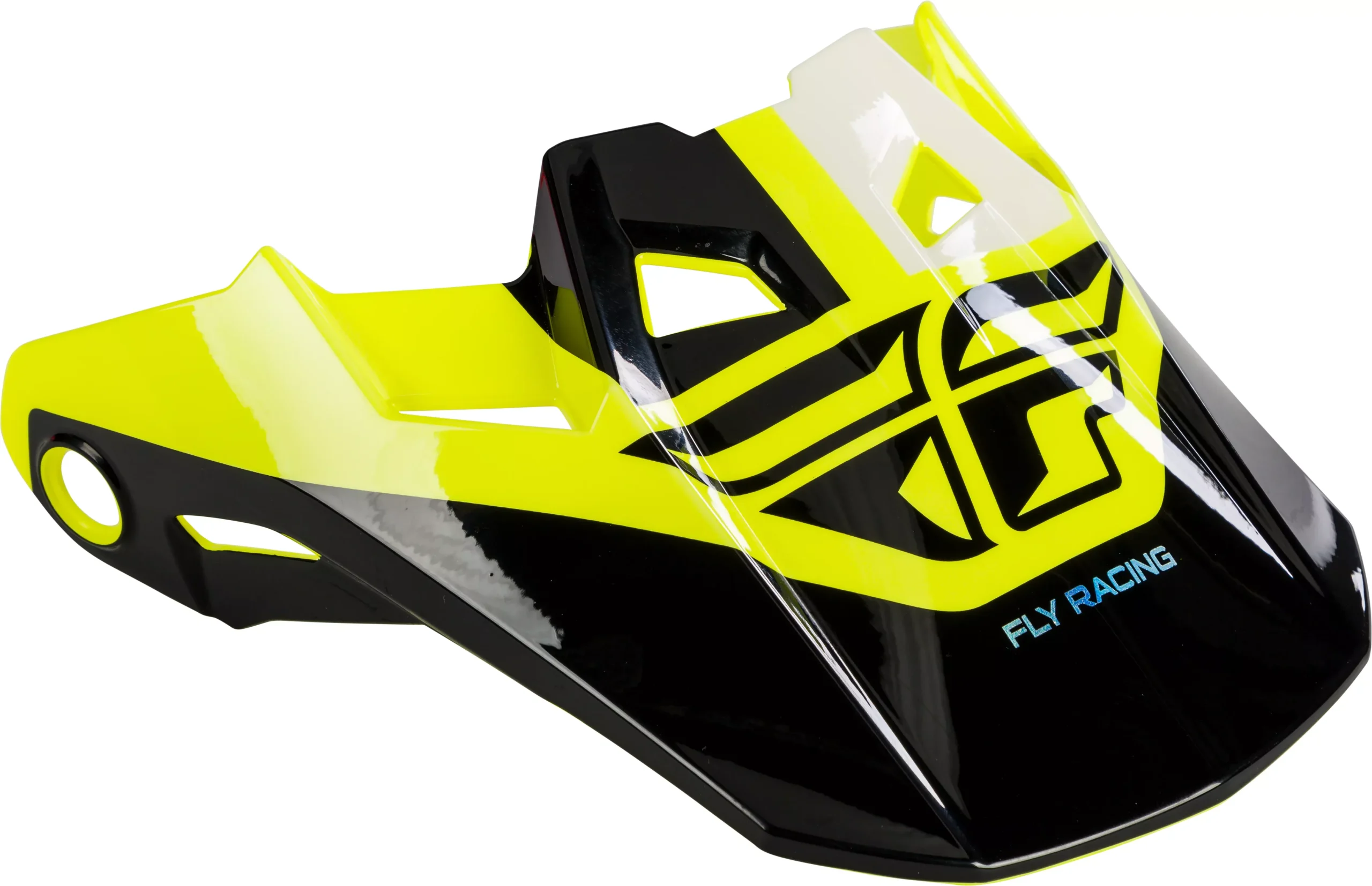 Fly Racing Formula Visor Black/Hi-Vis Yl-Sm 73-47204S