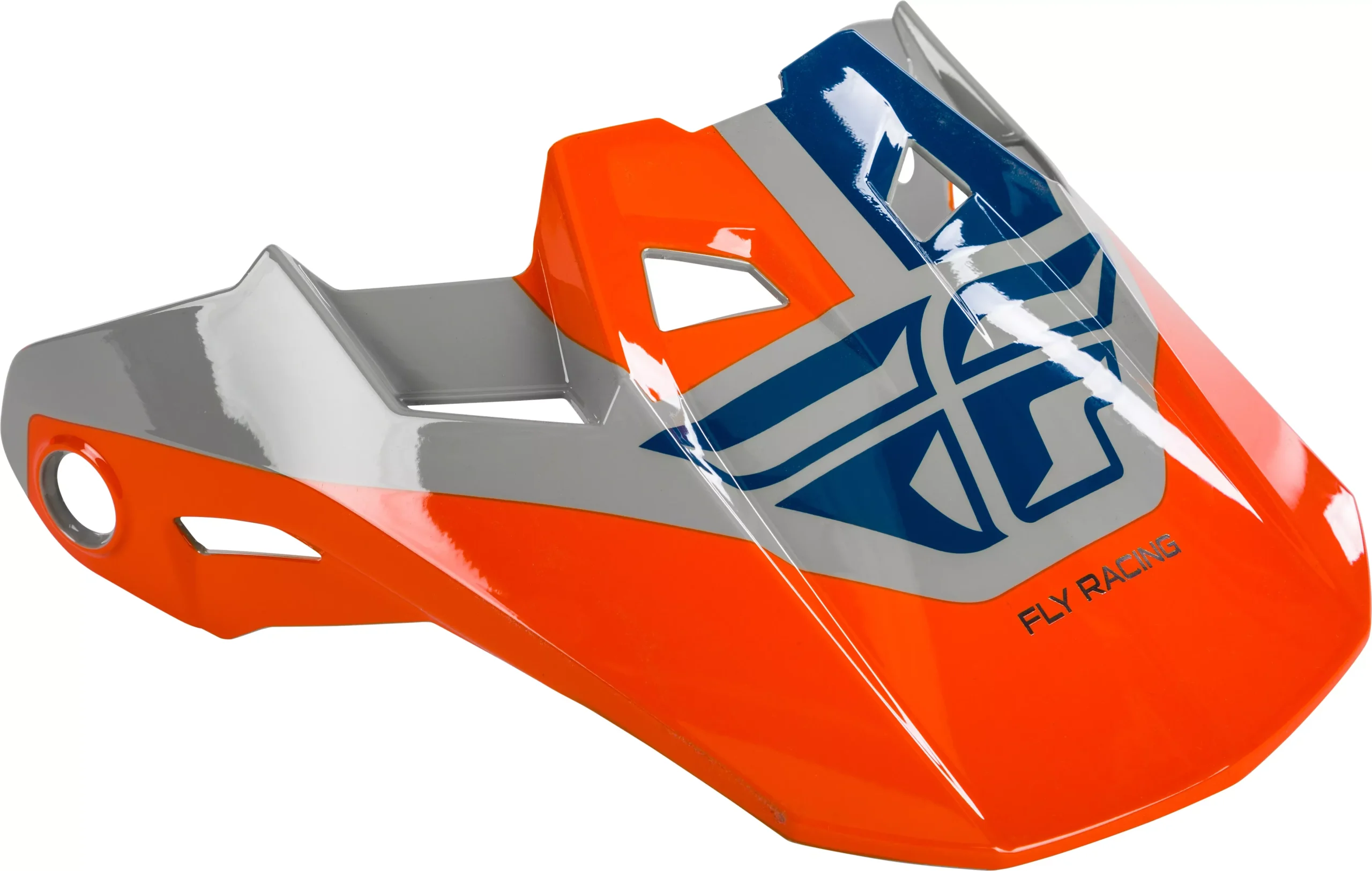 Fly Racing Formula Visor Grey/Orange/Blue Yl-Sm 73-47205S