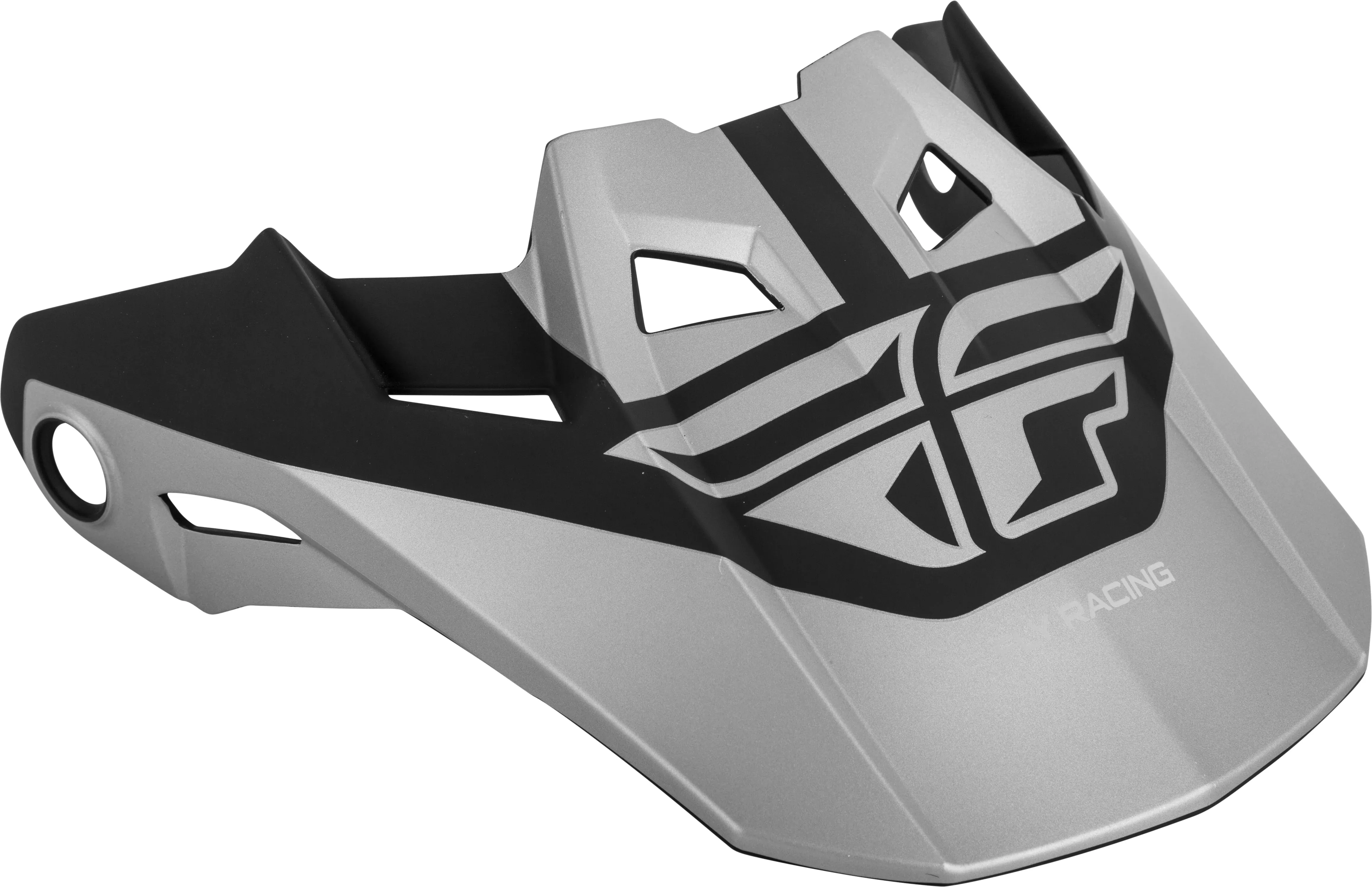 Fly Racing Formula Visor Matte Black/Silver Xs-Sm 73-47202S