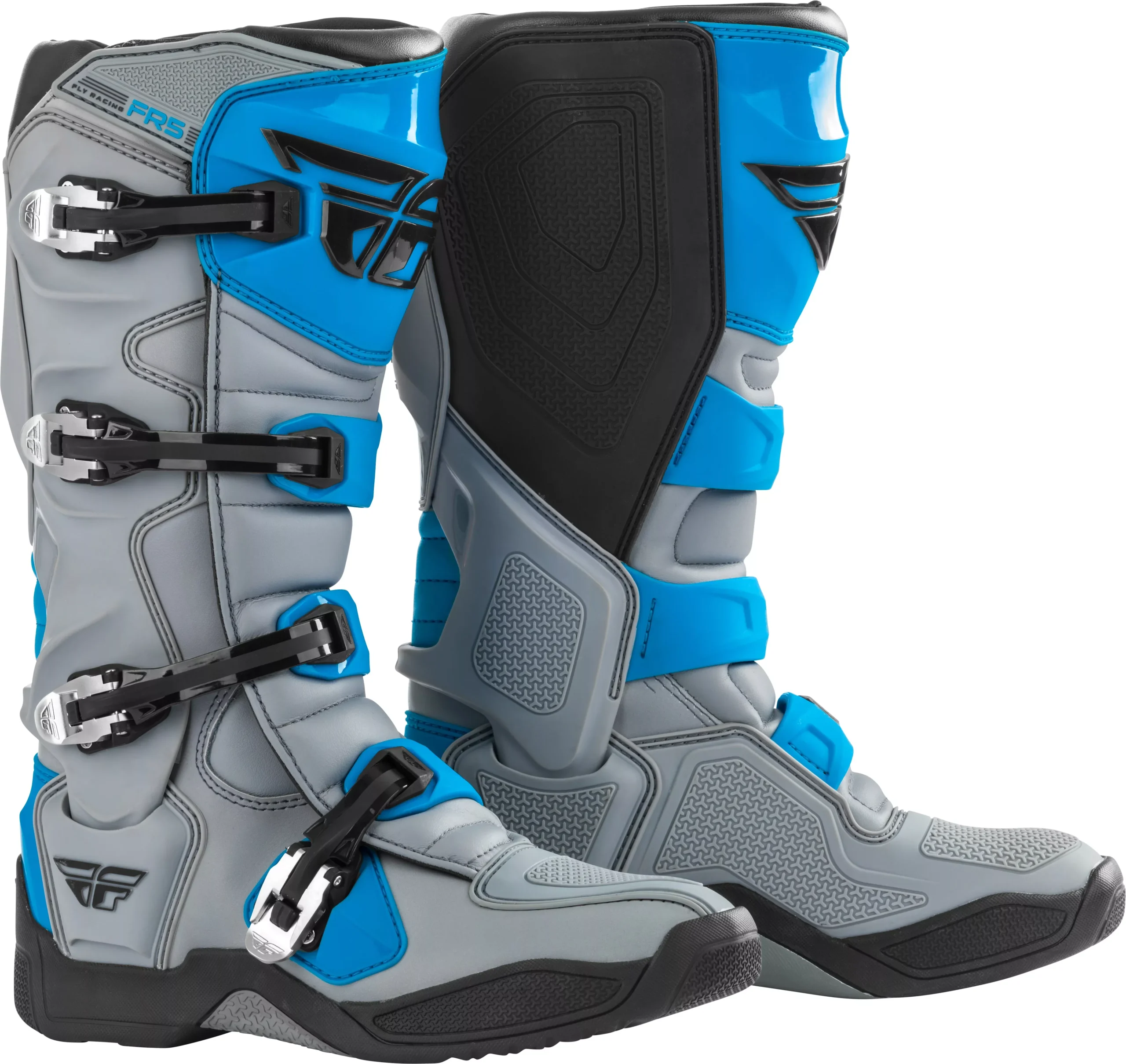 Fly Racing Fr5 Boots Grey/Blue Sz 10 364-71110