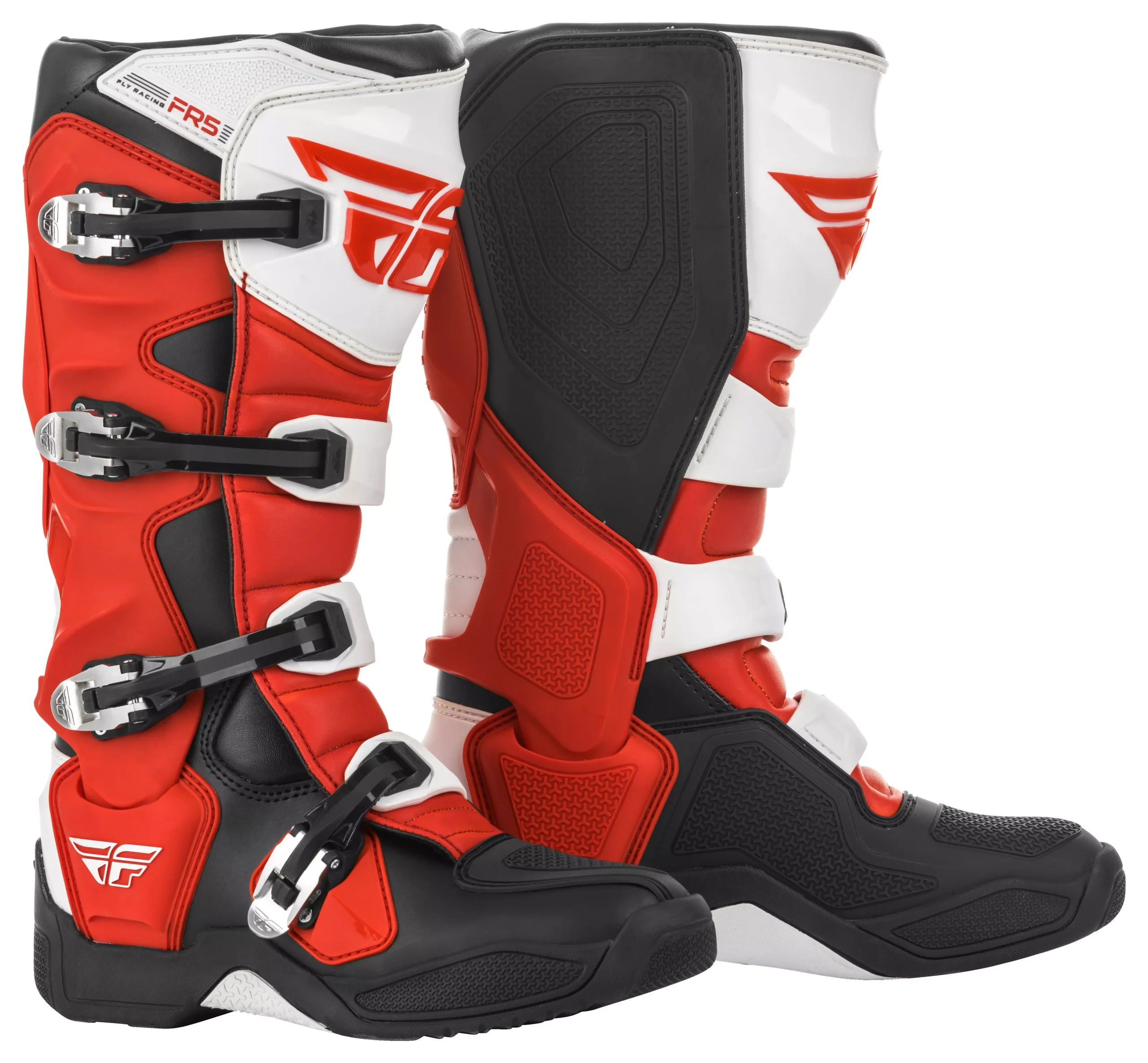 Fly Racing Fr5 Boots Red/Black/White Sz 08 364-71008