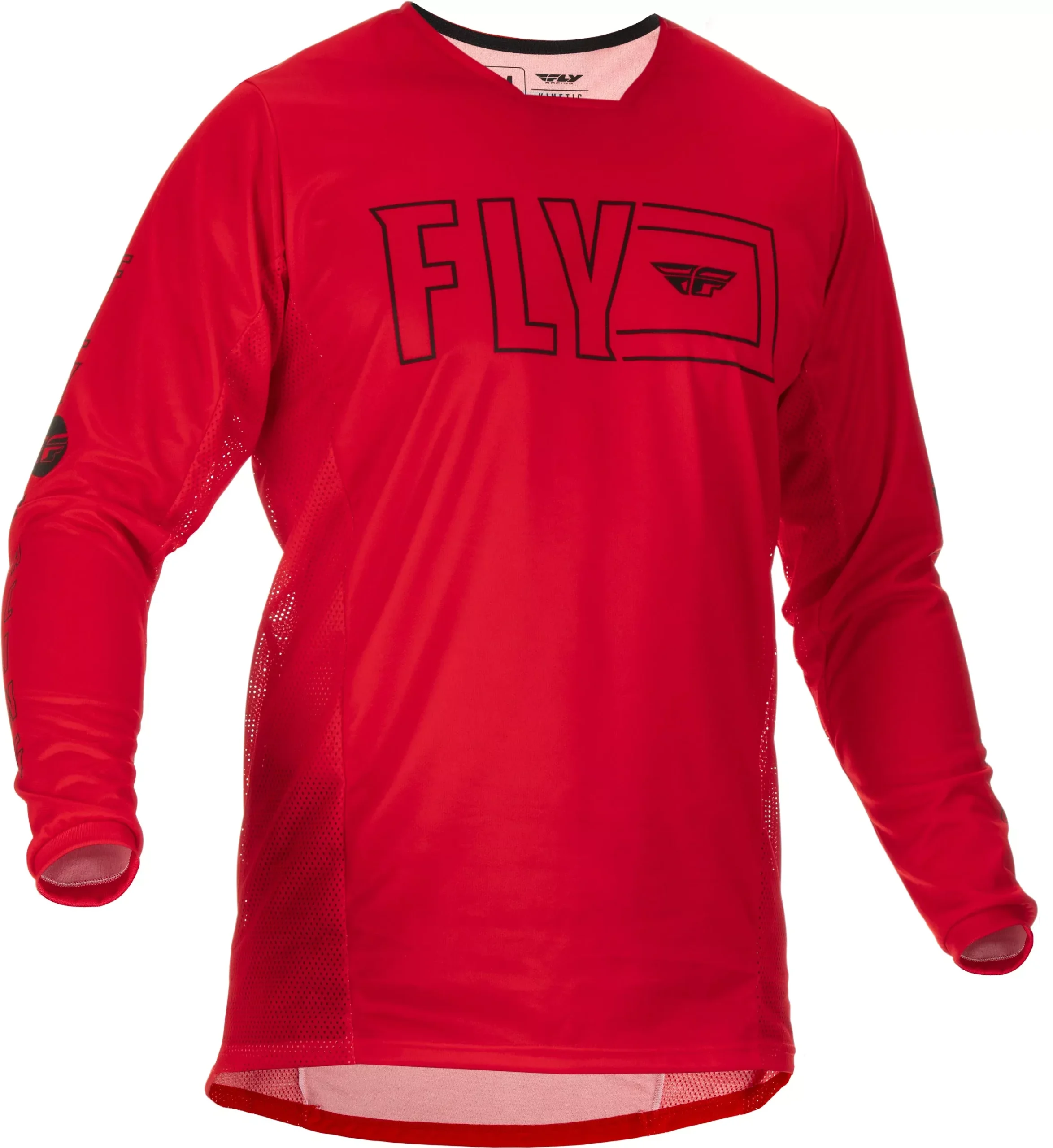 Fly Racing Kinetic Fuel Jersey Red/Black Lg 375-423L