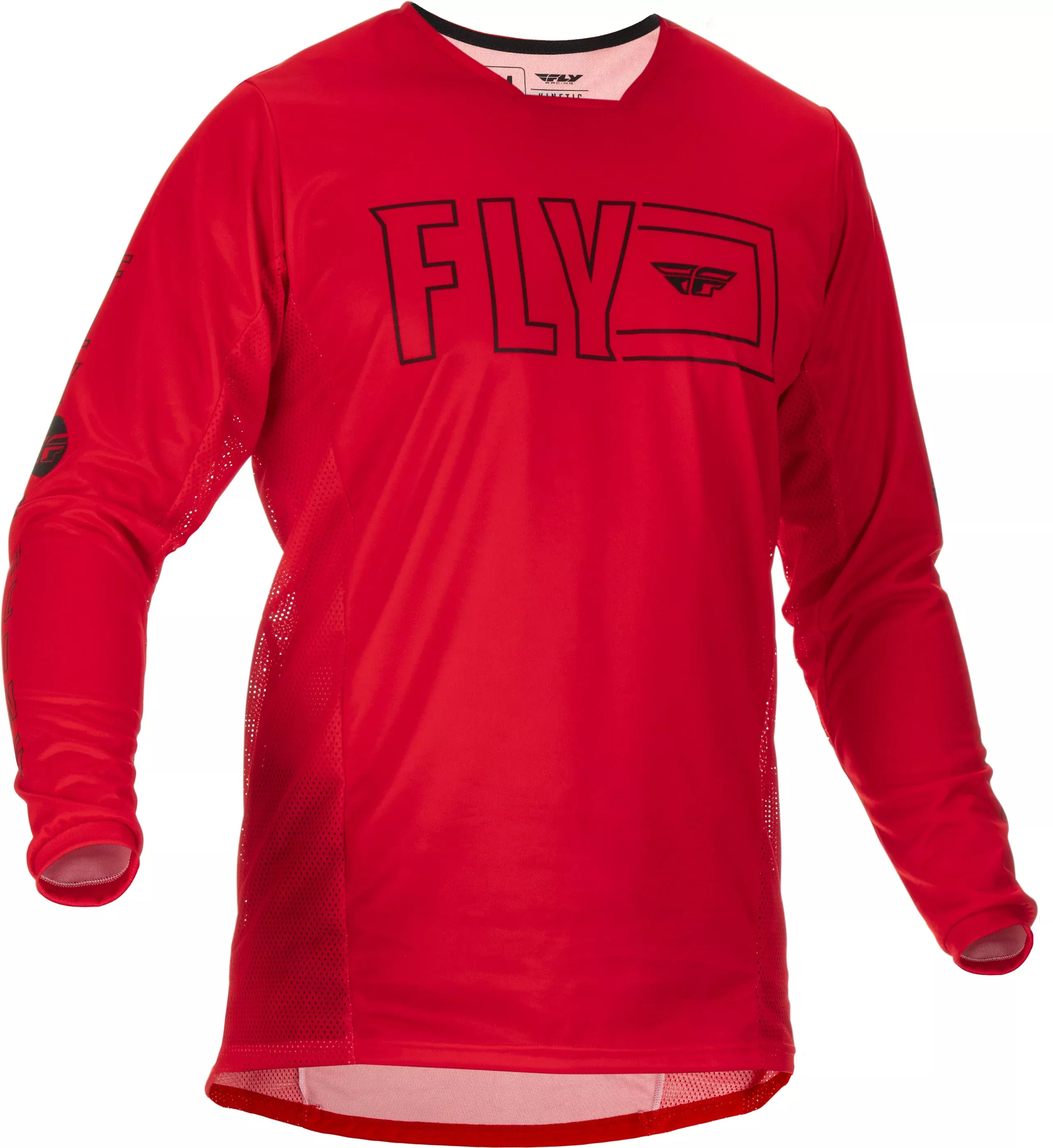 Fly Racing Kinetic Fuel Jersey Red/Black Lg 375-423L