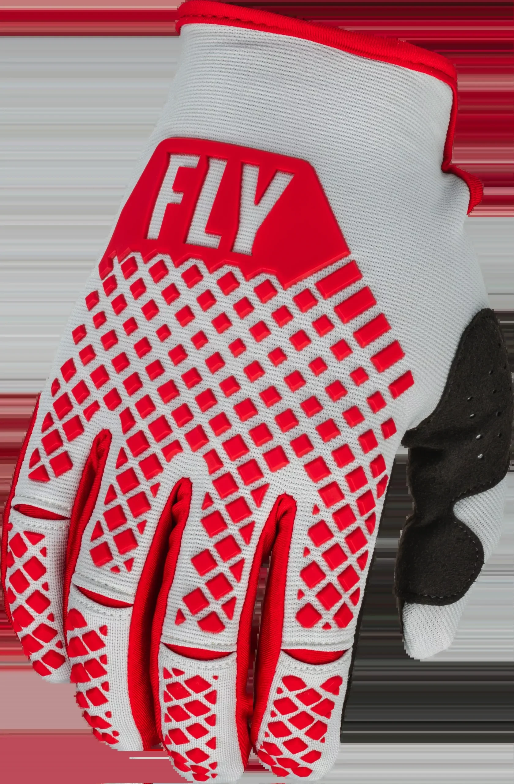 Fly Racing Kinetic Gloves Red/Grey Lg 376-414L