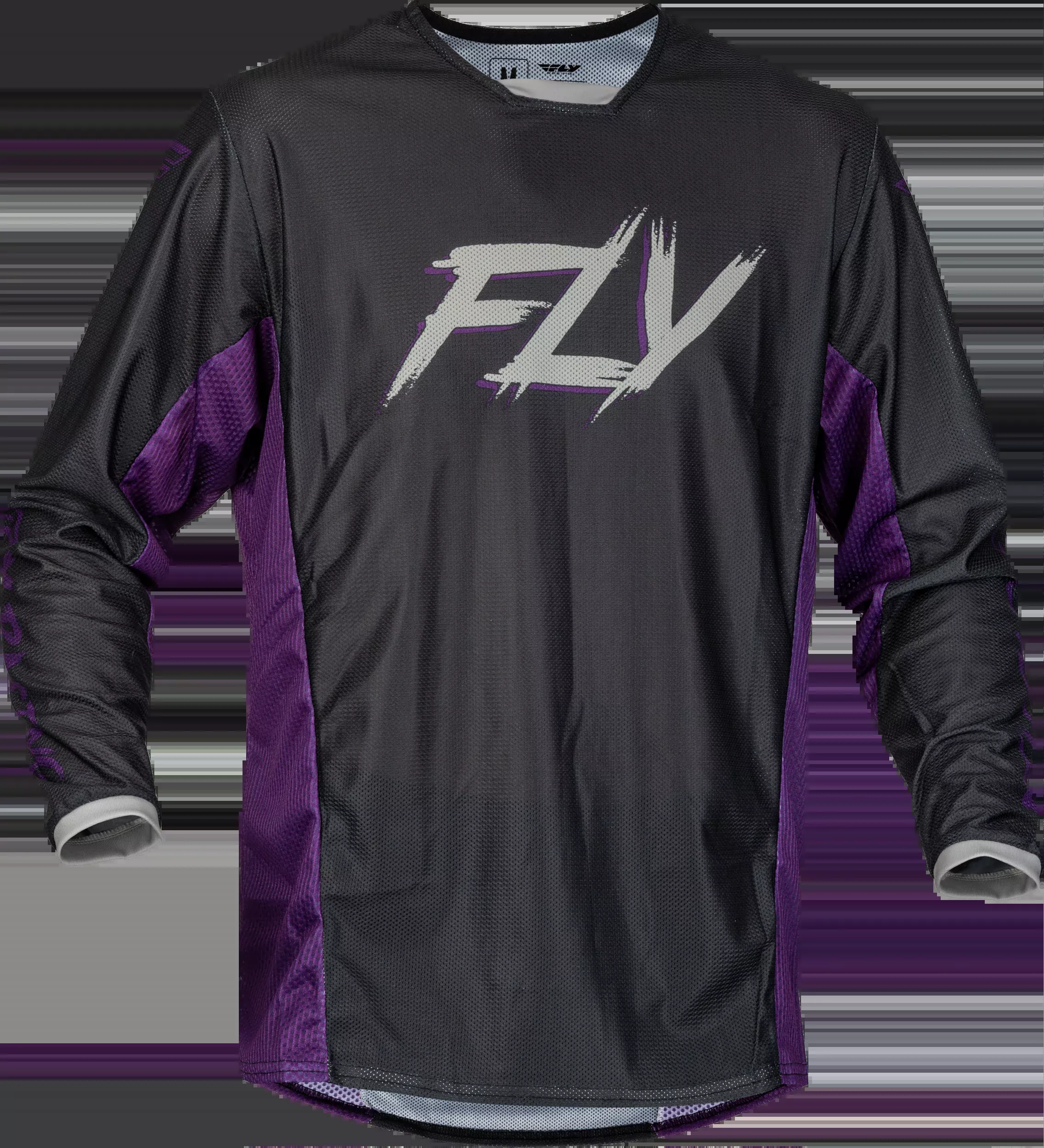 Fly Racing Kinetic Mesh Rave Jersey Black/Purple/Silver Sm 377-310S