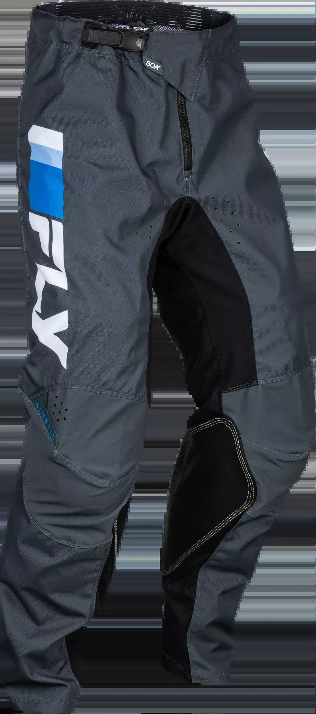 Fly Racing Kinetic Prix Pants Bright Blue/Charcoal/Wht Sz 34 377-43034