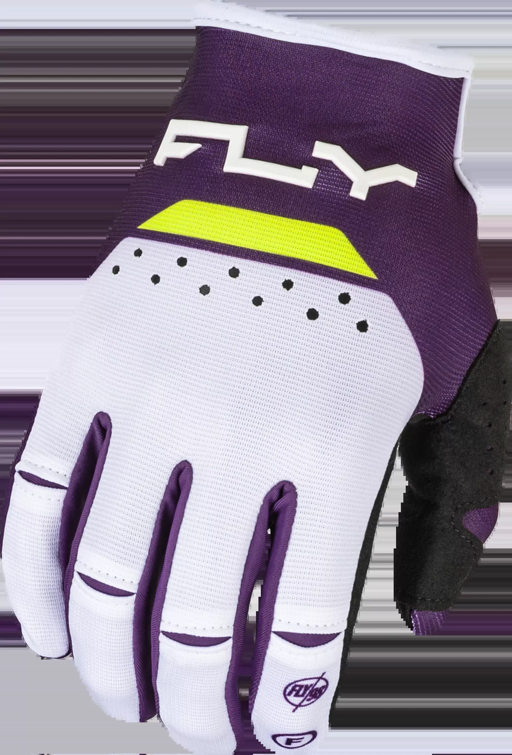 Fly Racing Kinetic Reload Gloves Deep Purple/White/Hi-Vis Md 377-511M