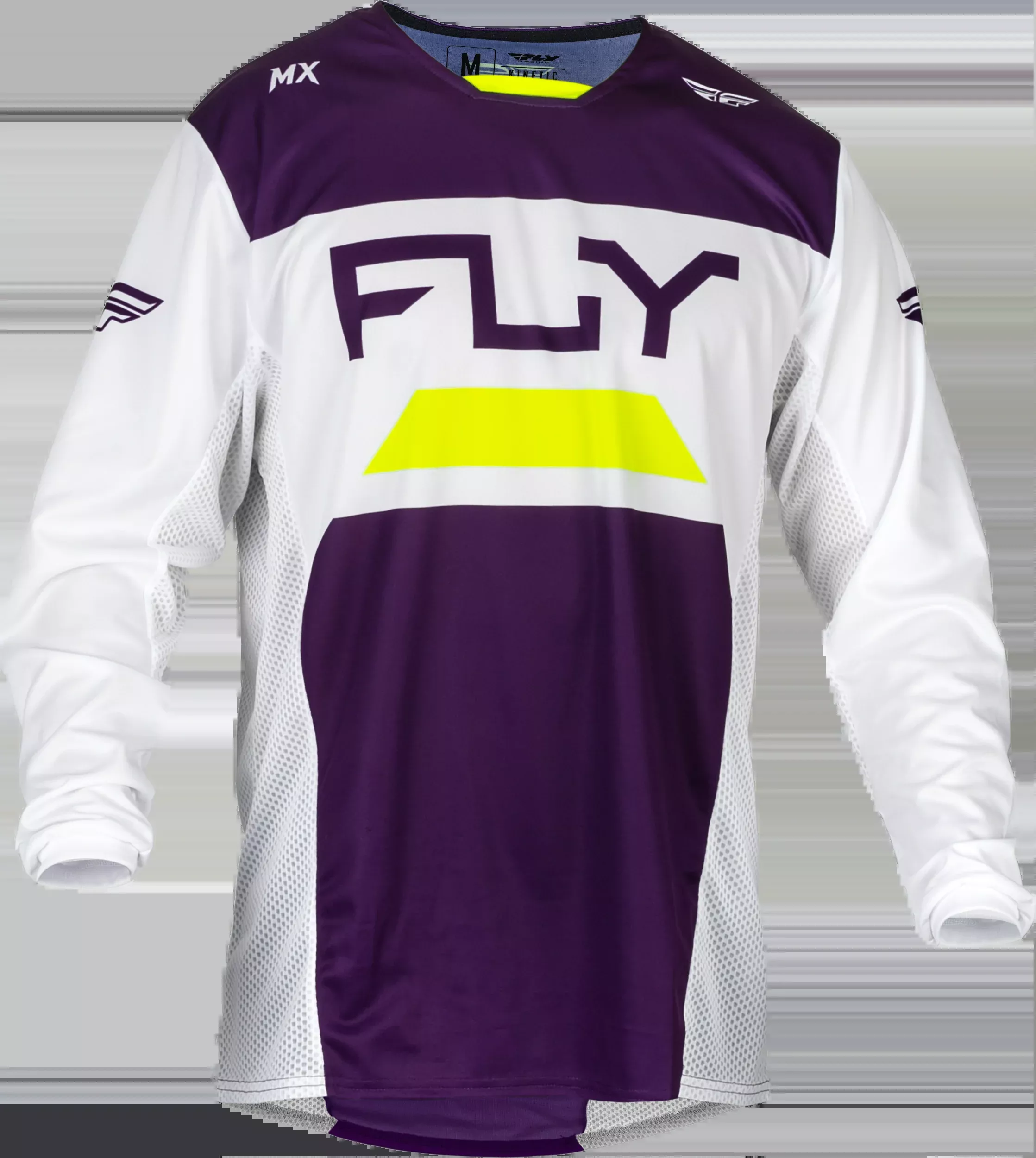 Fly Racing Kinetic Reload Jersey Deep Purple/White/Hi-Vis Md 377-521M