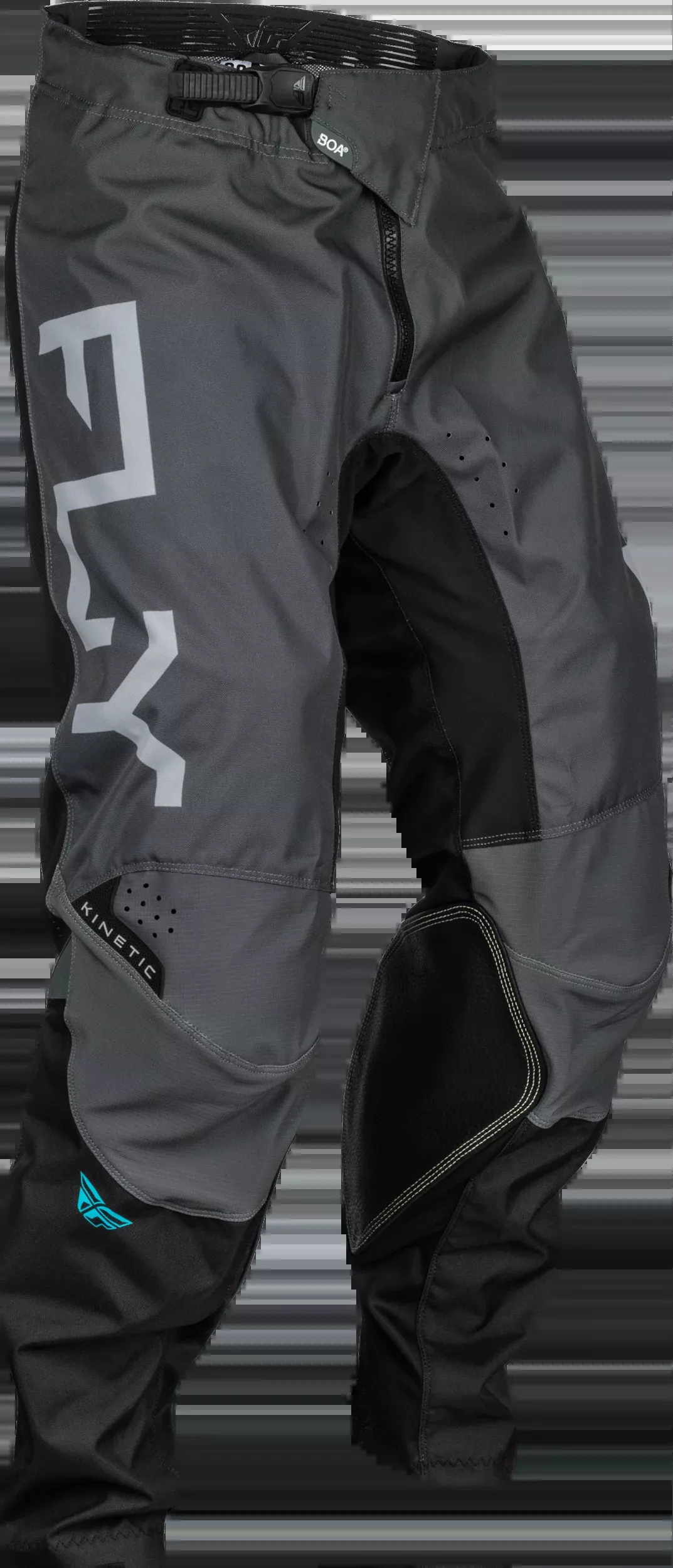 Fly Racing Kinetic Reload Pants Charcoal/Blk/Blu Iridium Sz 32 377-53032