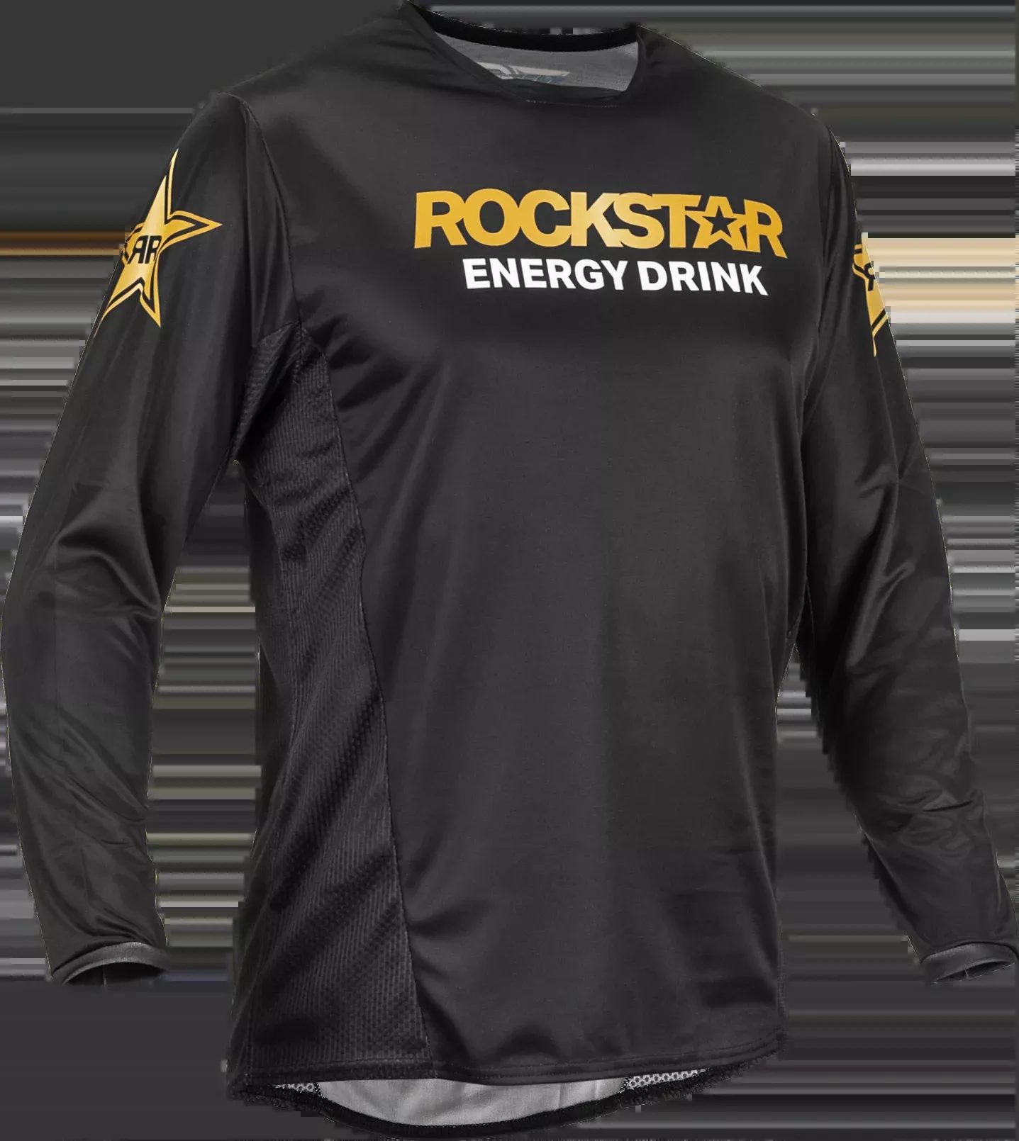 Fly Racing Kinetic Rockstar Jersey Black/Gold Xl 375-023X